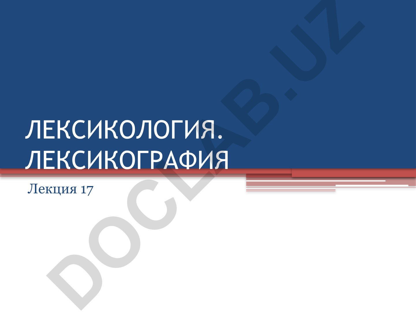 Лексикология и лексикография как система языка
