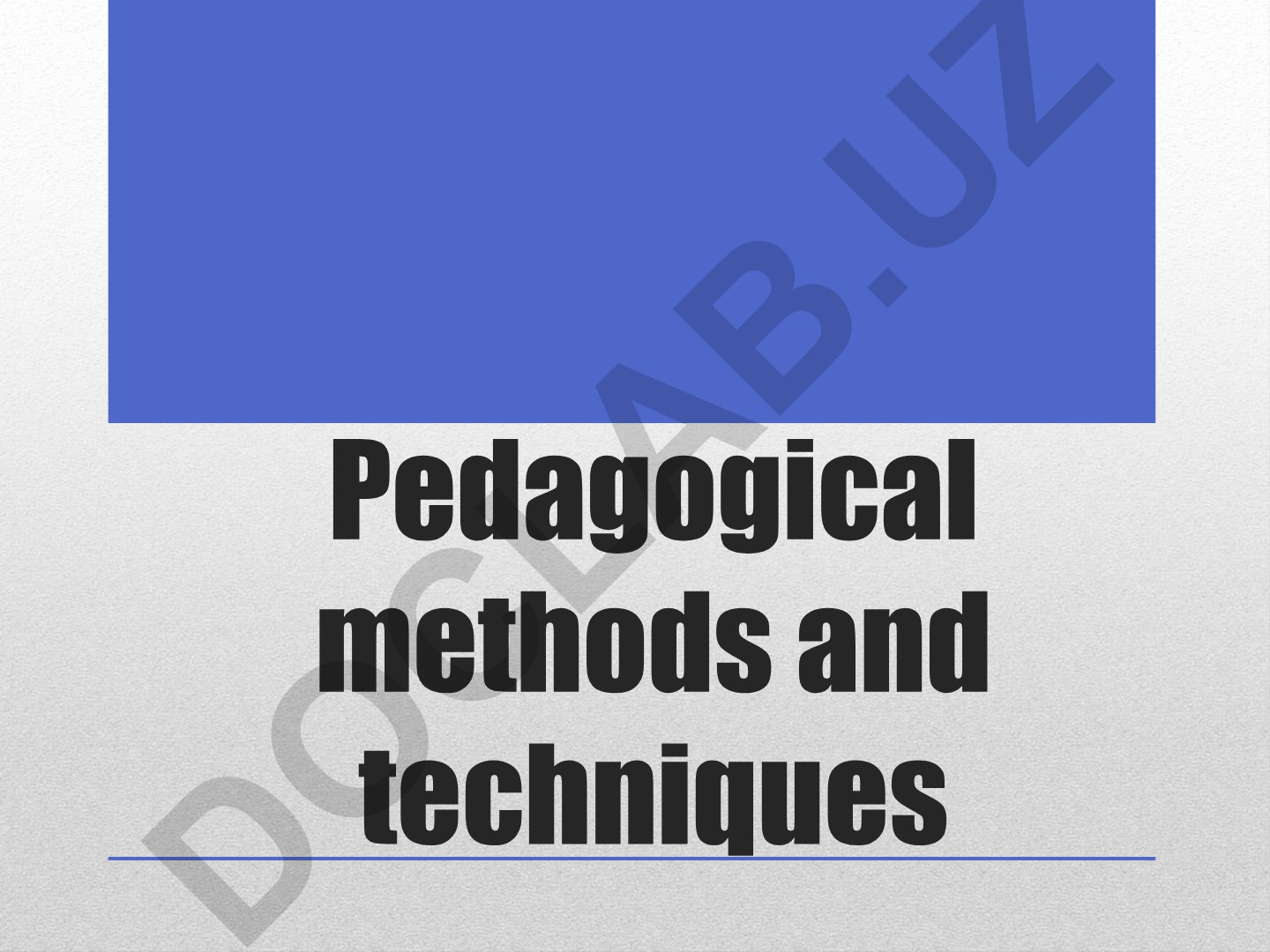 Methods and means of modern pedagogy