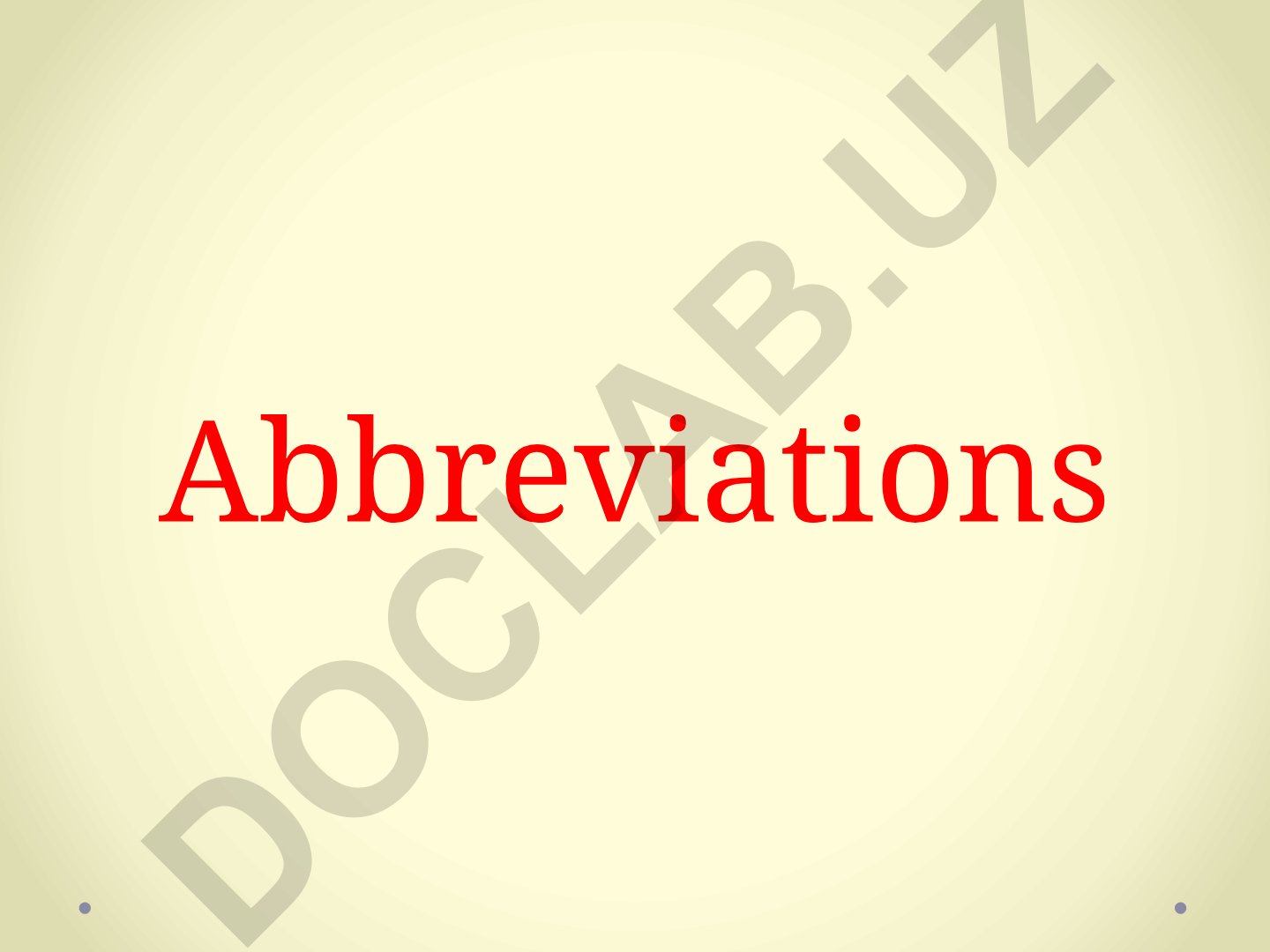 Abbreviations and acronyms in English language