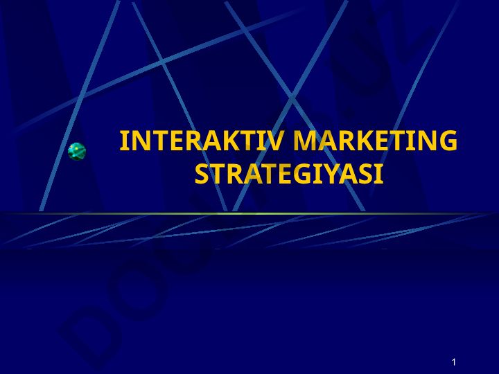 Internet marketing strategiyasi va veb-sayt rivojlanish darajalari