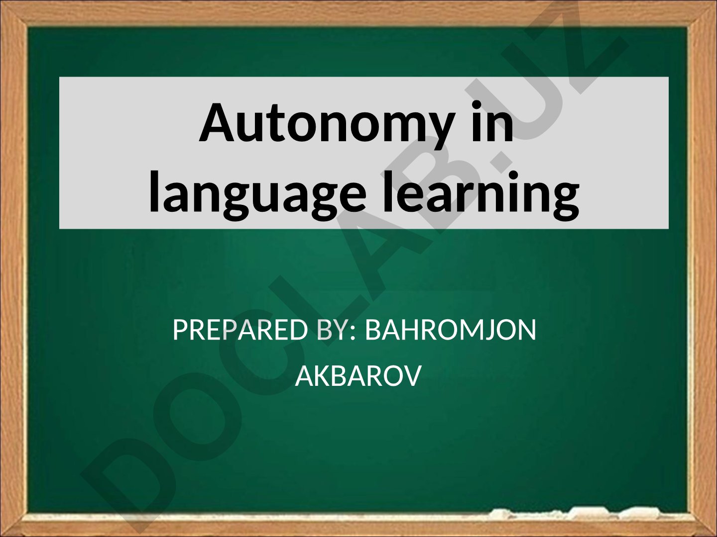 Learner Autonomy in Language Learning
