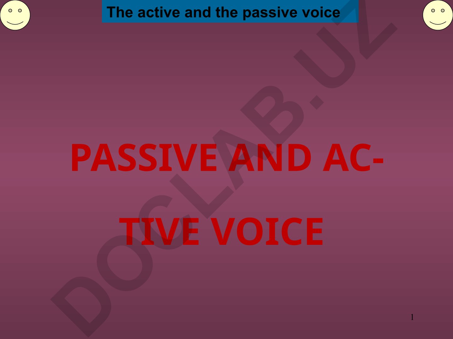 Active and Passive Voice in English Grammar
