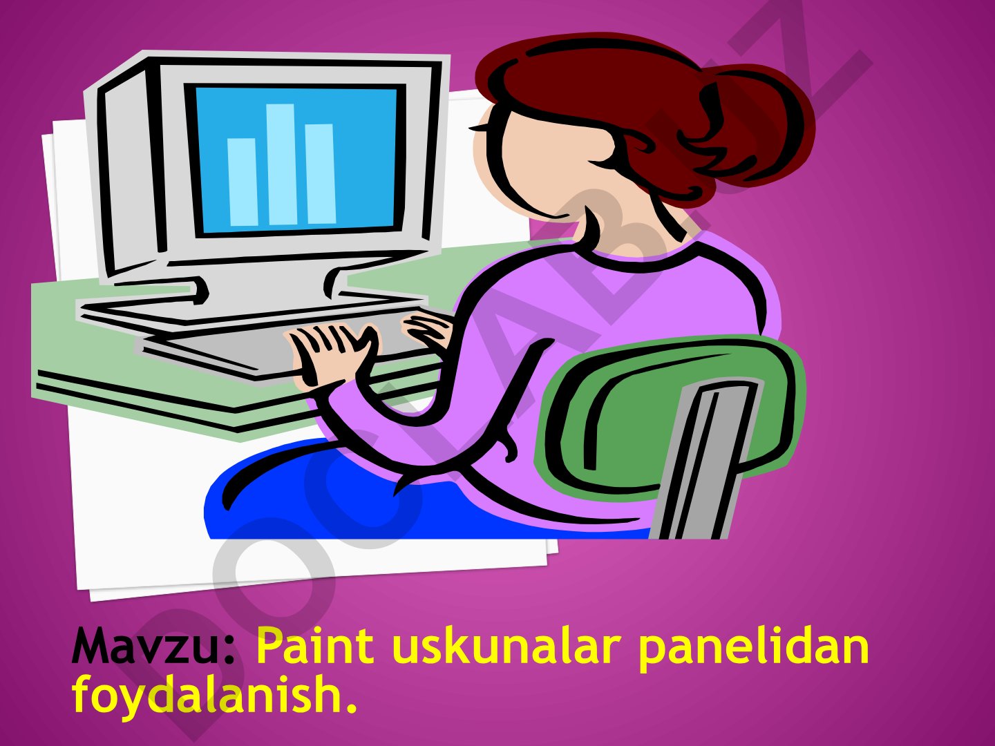 Paint uskunalar panelidan foydalanish