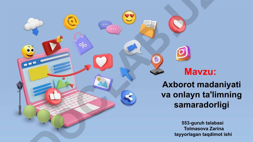 Axborot madaniyati va onlayn ta'limning samaradorligi