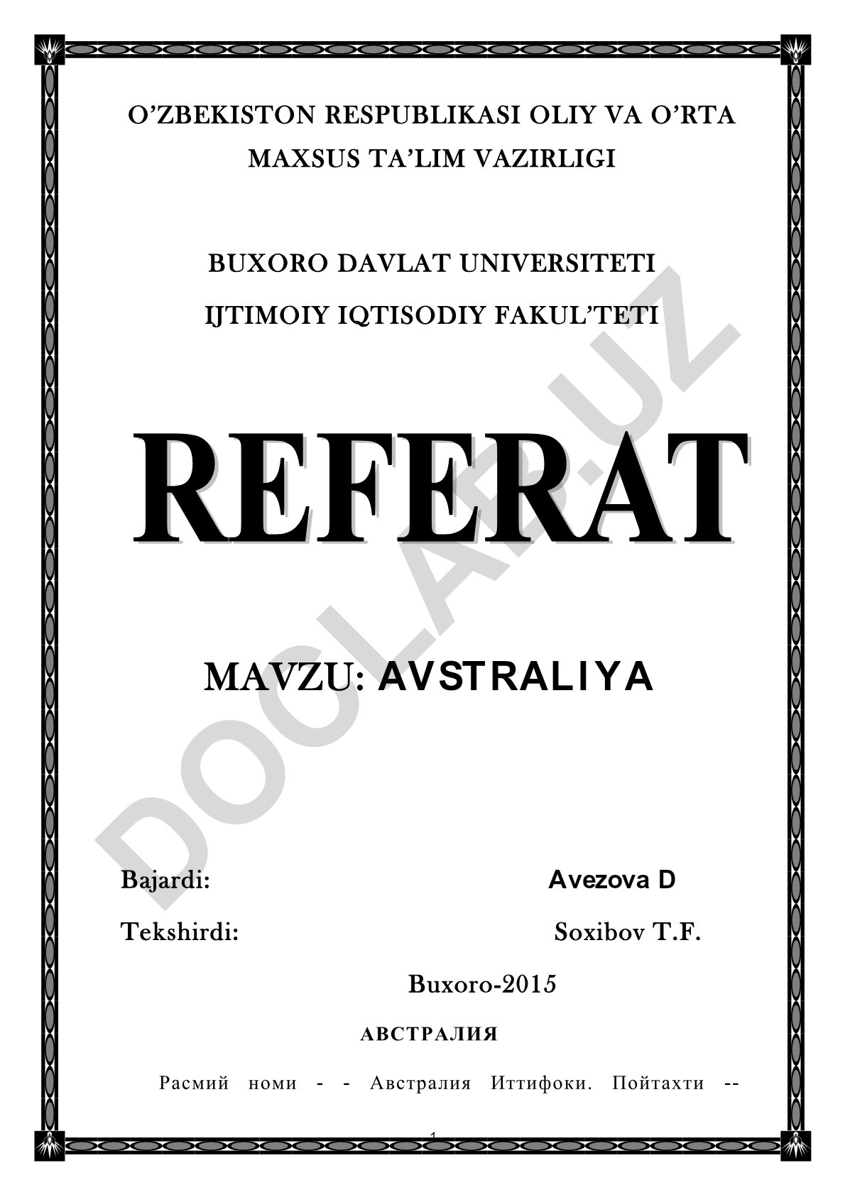 Avstraliya