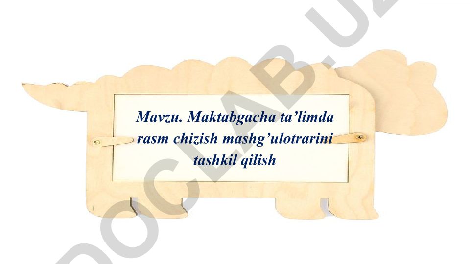 Maktabgacha ta’limda rasm chizish mashg’ulotlarini tashkil qilish