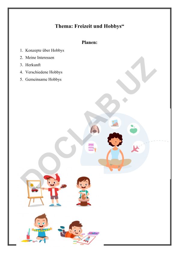 Freizeit und Hobbys