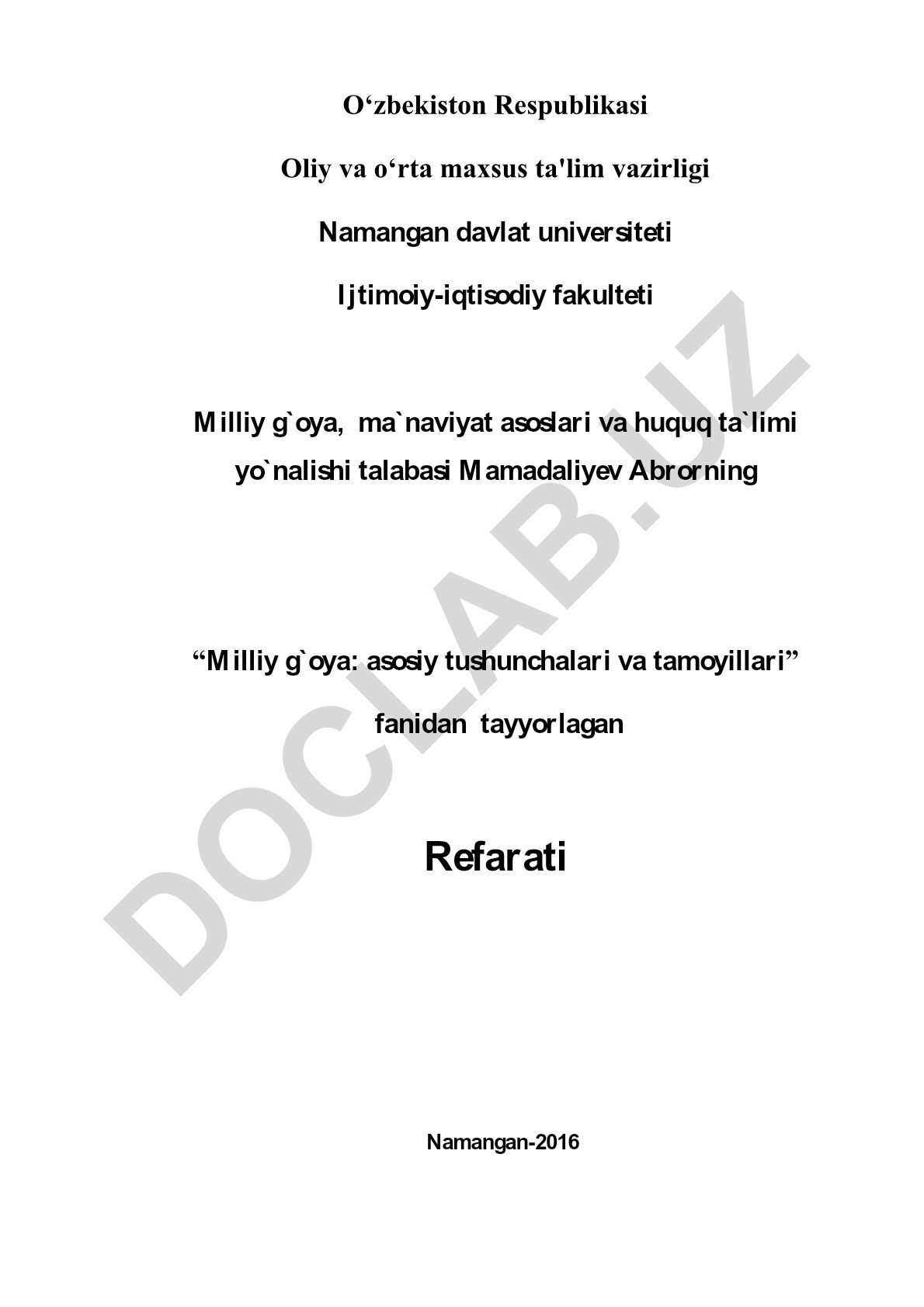 Mustaqillik yillarida millatlararo munosabatlarni yaxshilashga bo'lgan e'tiborning ortib borishi