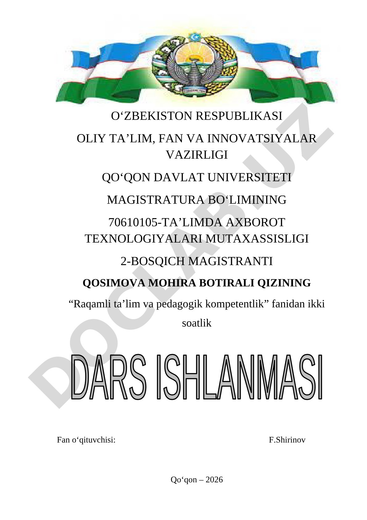 Raqamli texnologiyalar va ularning imkoniyatlaridan foydalanish