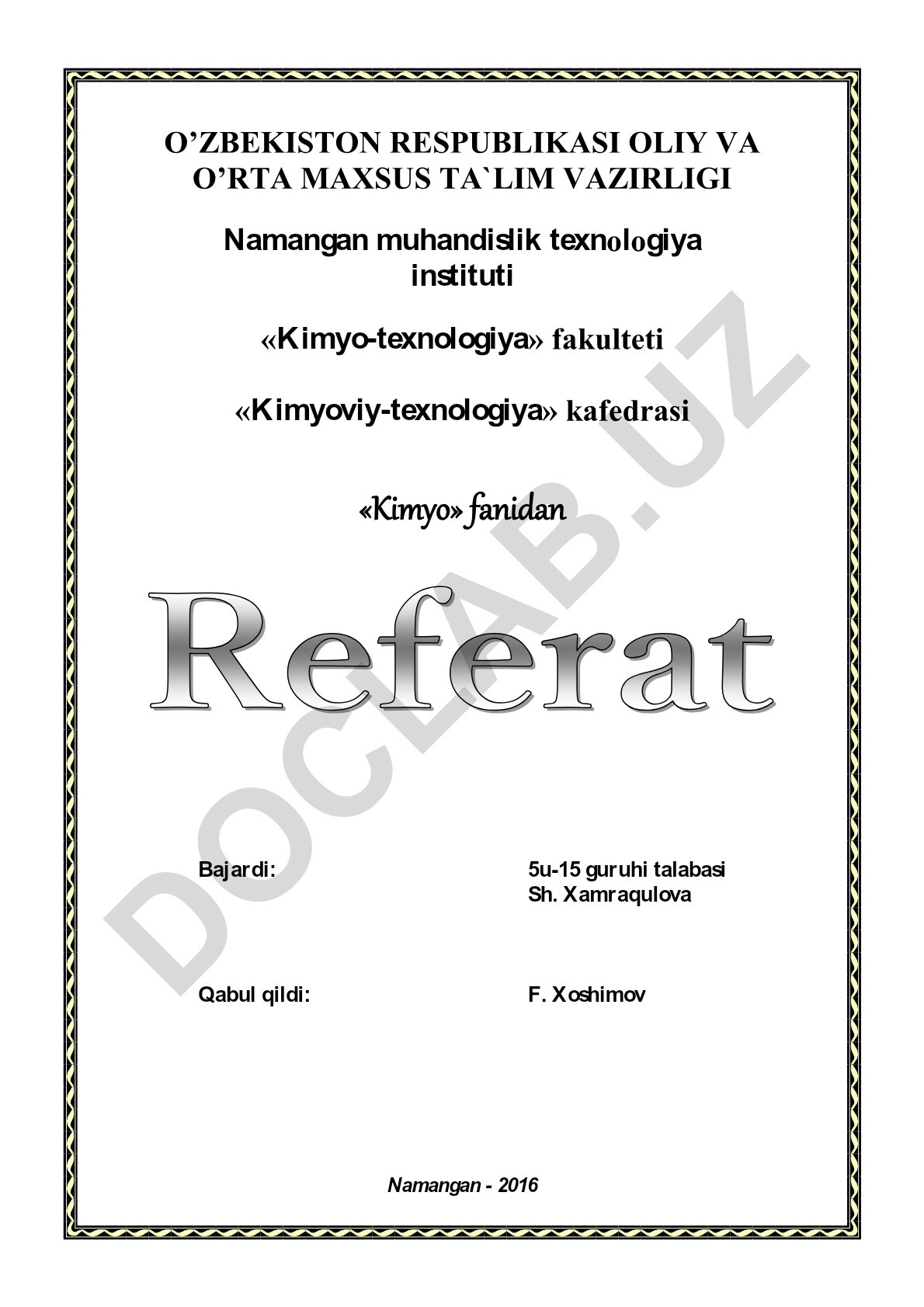 Elektrolitlar eritmalarida o'rin almashinish reaksiyalari