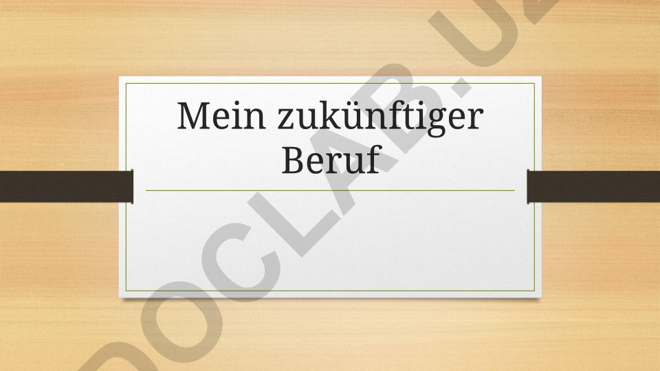 Mein zukünftiger Beruf als Lehrer für russische Sprache und Literatur
