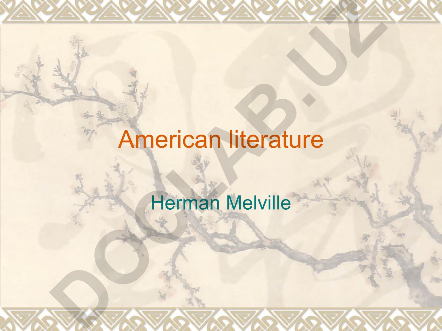 Herman Melville va Moby Dick asari haqida