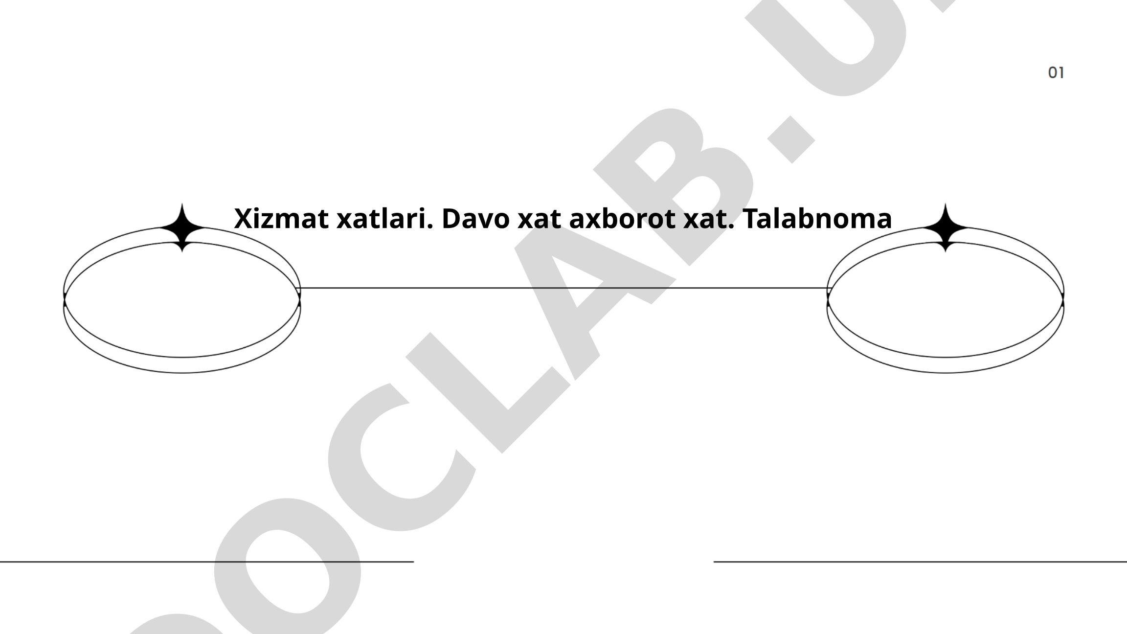 Xizmat xatlari, davo xat, axborot xat, talabnoma