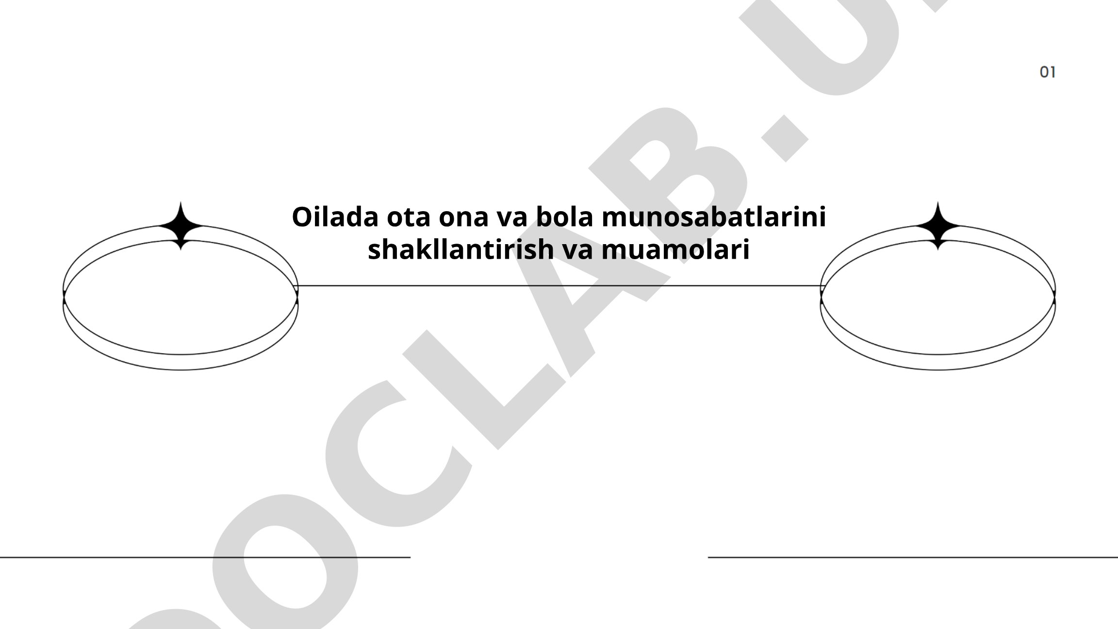 Oilada ota ona va bola munosabatlarini shakllantirish va muamolari
