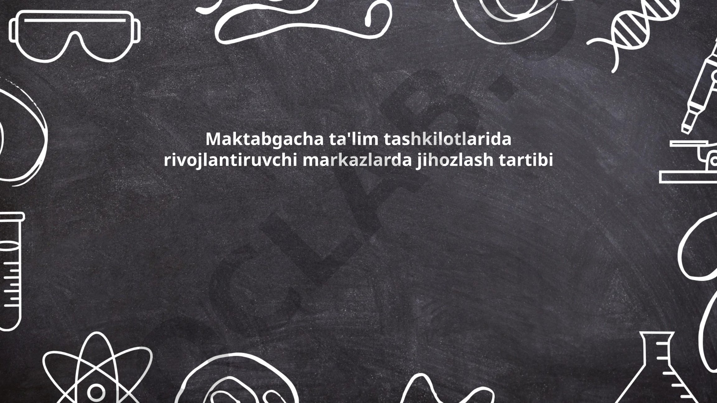 Maktabgacha ta'lim tashkilotlarida rivojlantiruvchi markazlarda jihozlash tartibi