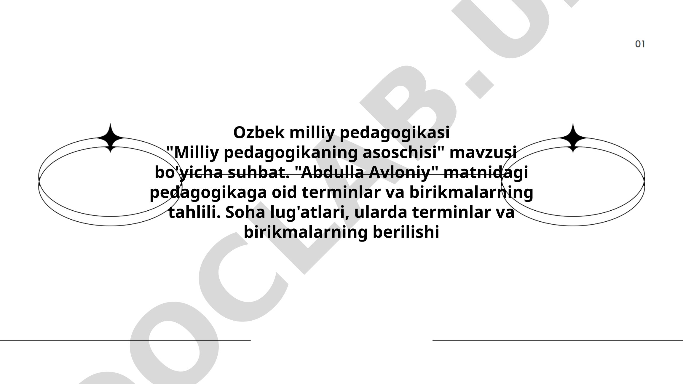 Abdulla Avloniy asarlaridagi pedagogik terminlar va birikmalarning tahlili