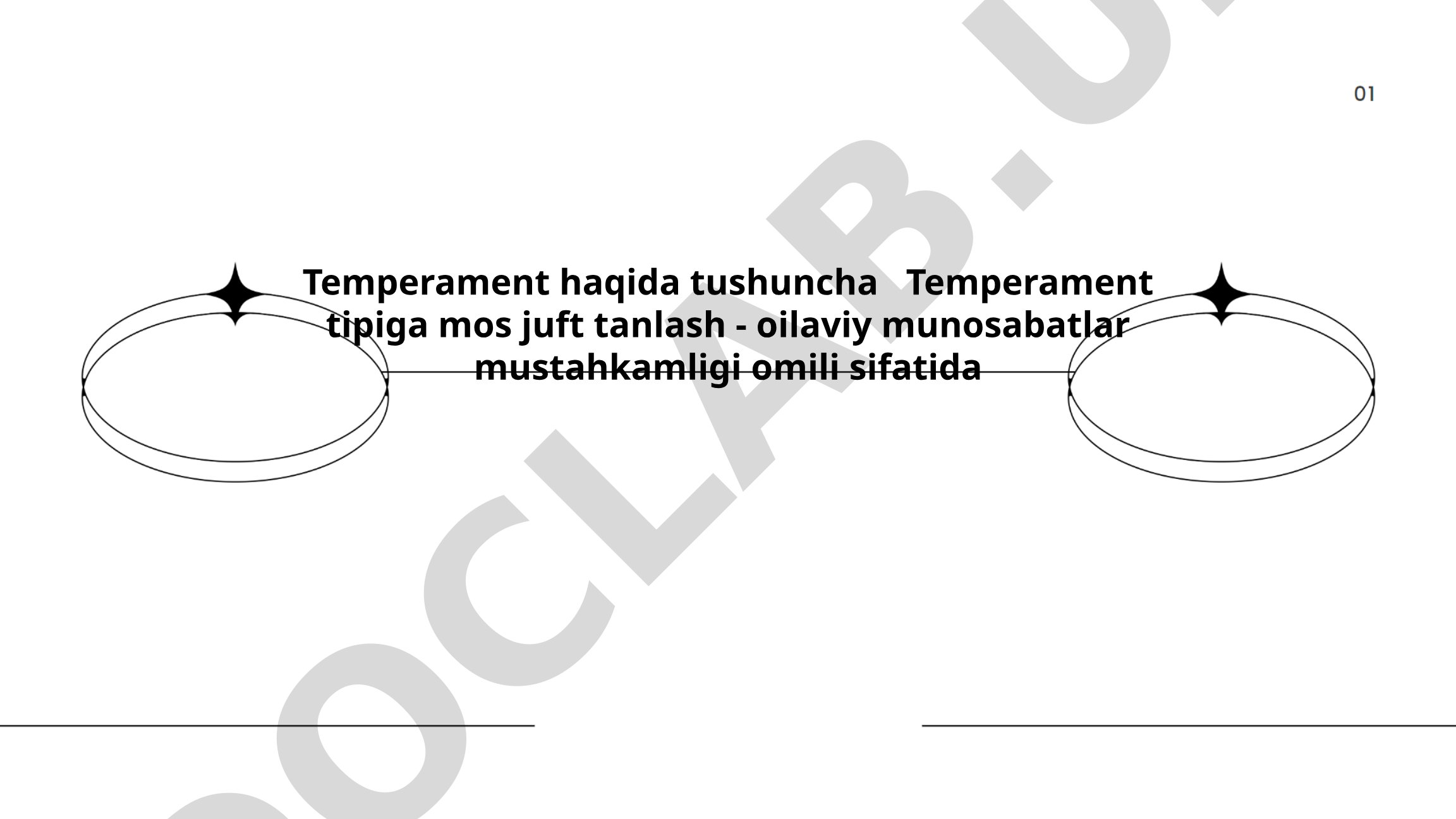 Temperament turlari va ularning oilaviy munosabatlarga ta'siri