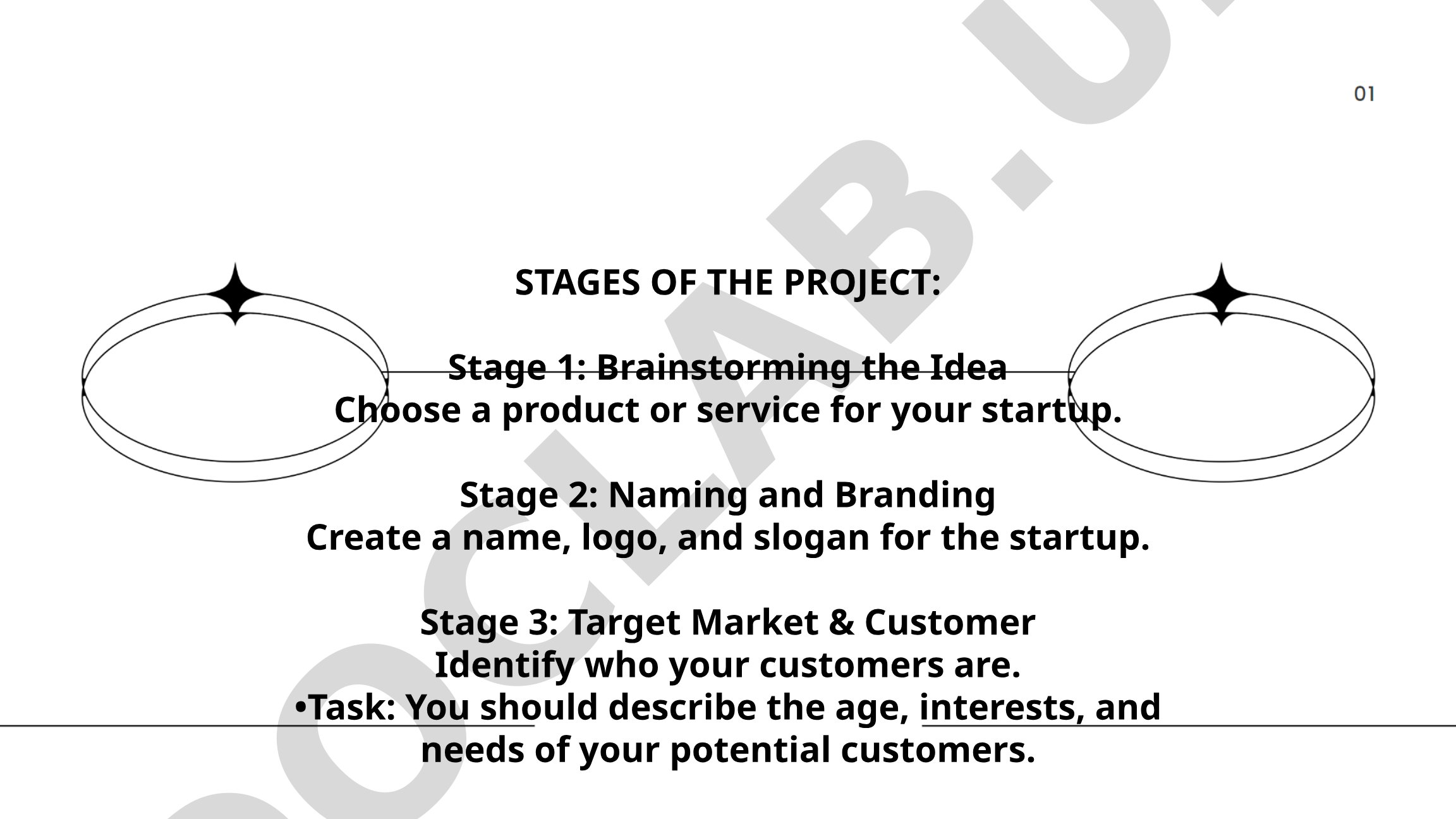 Startup Project Development Stages and Idea Generation
