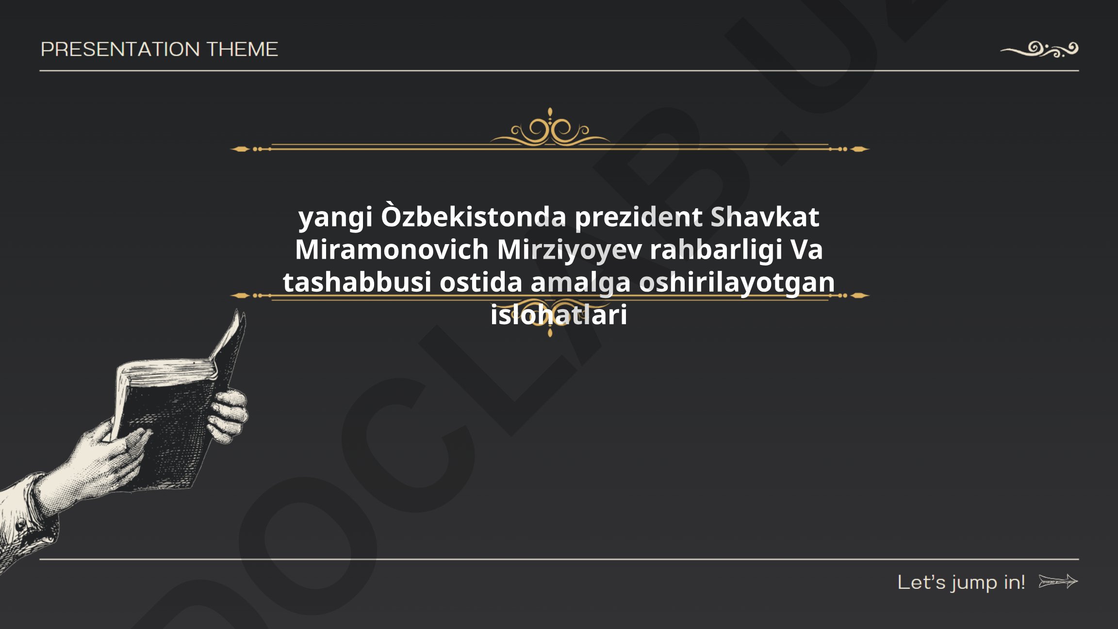 Yangi O'zbekistonning taraqqiyot strategiyasi va islohotlari