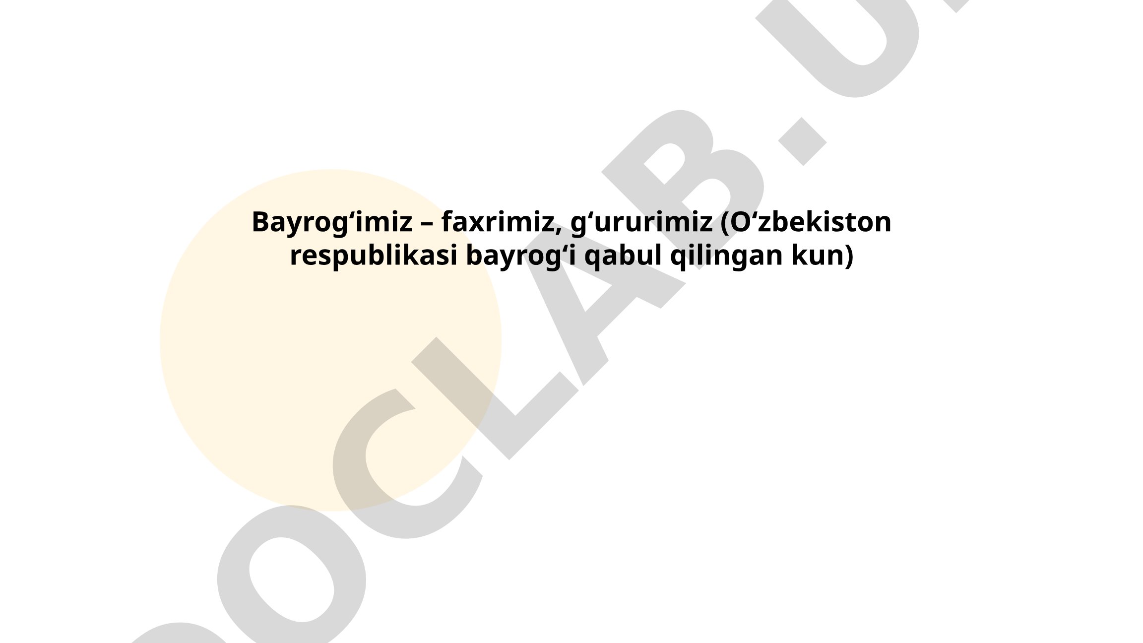 O'zbekiston Respublikasi davlat bayrog'i qabul qilingan kun
