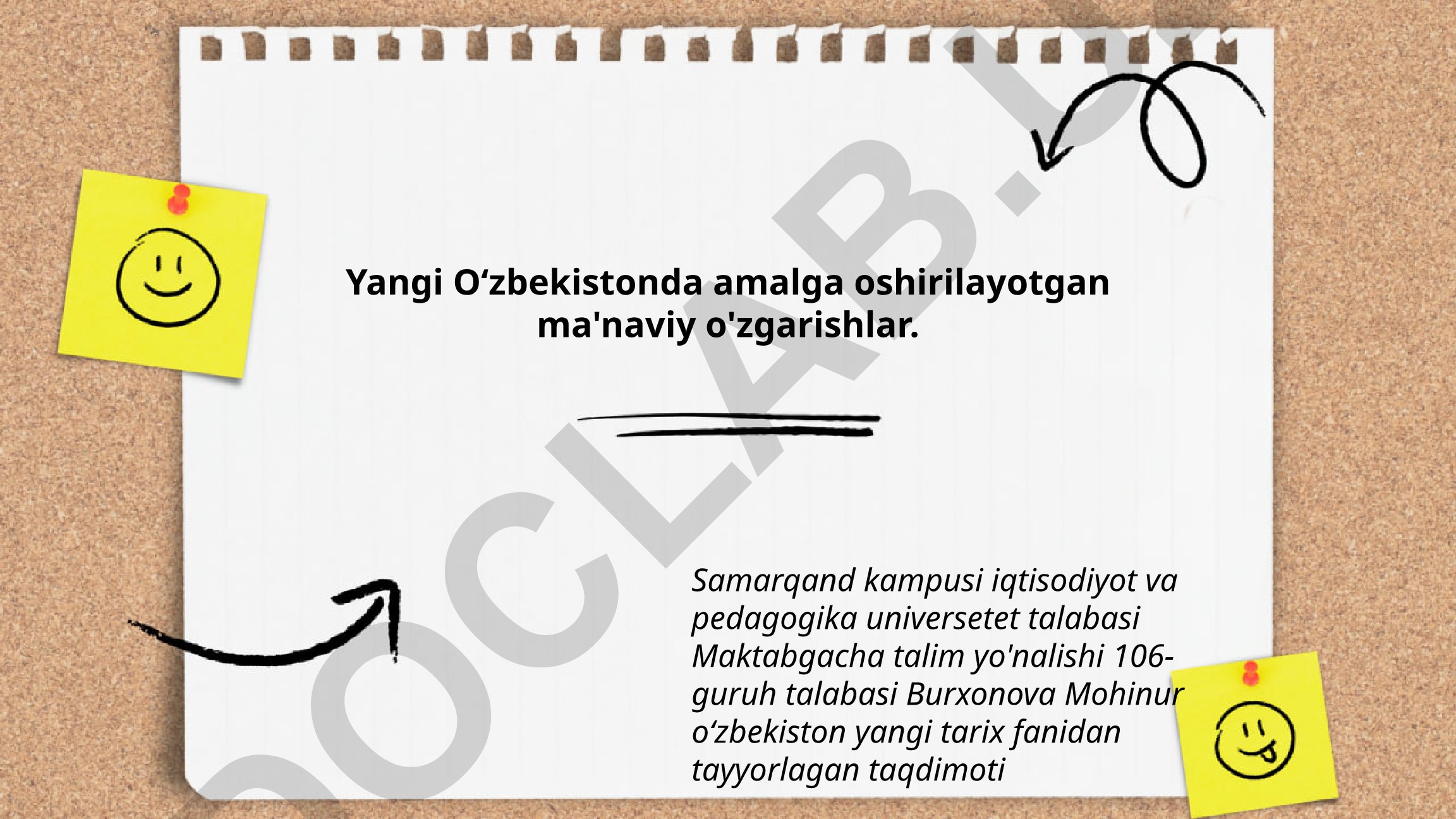 Yangi O‘zbekistonda amalga oshirilayotgan ma'naviy o'zgarishlar