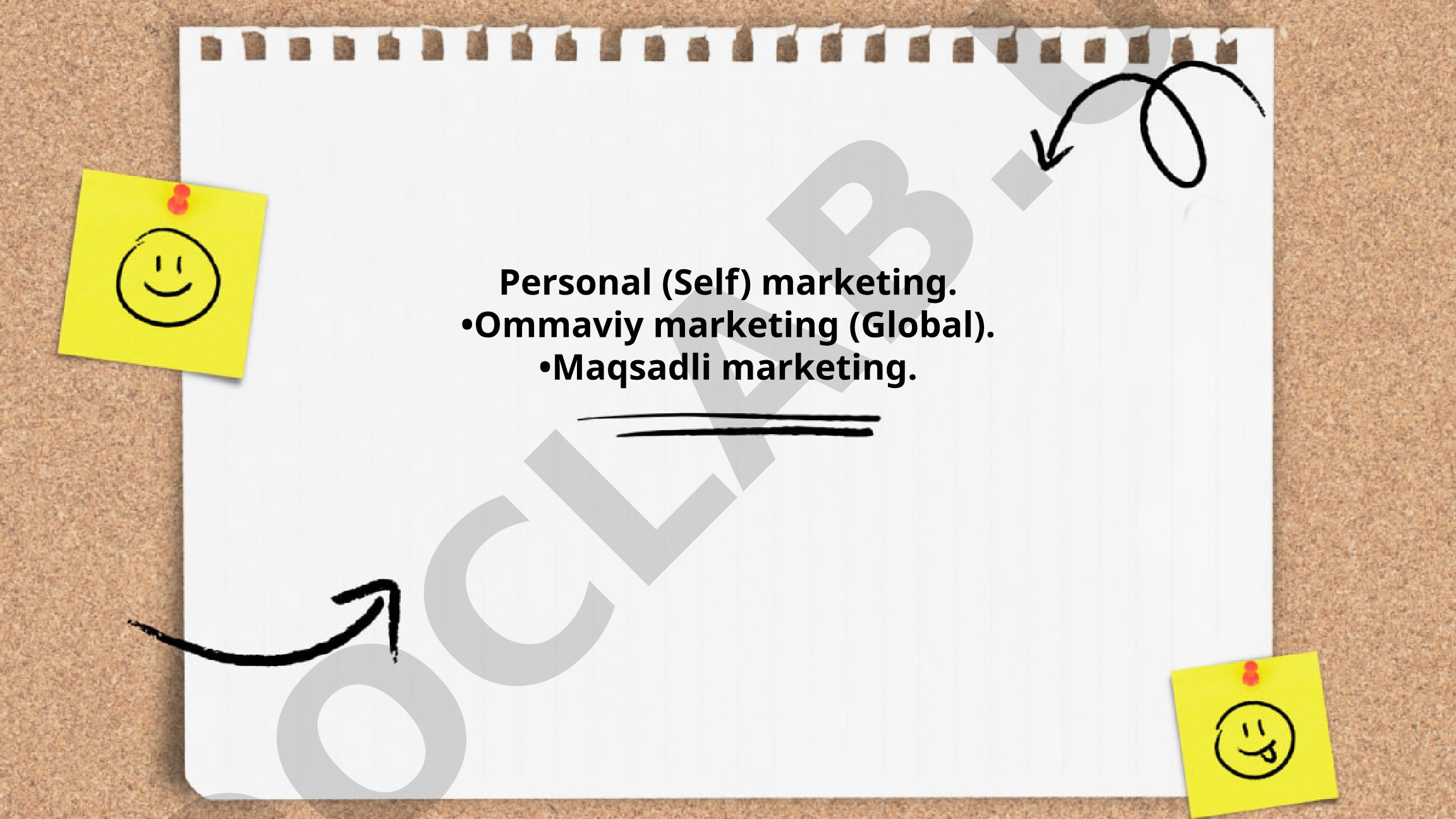 Shaxsiy brending va marketing turlari