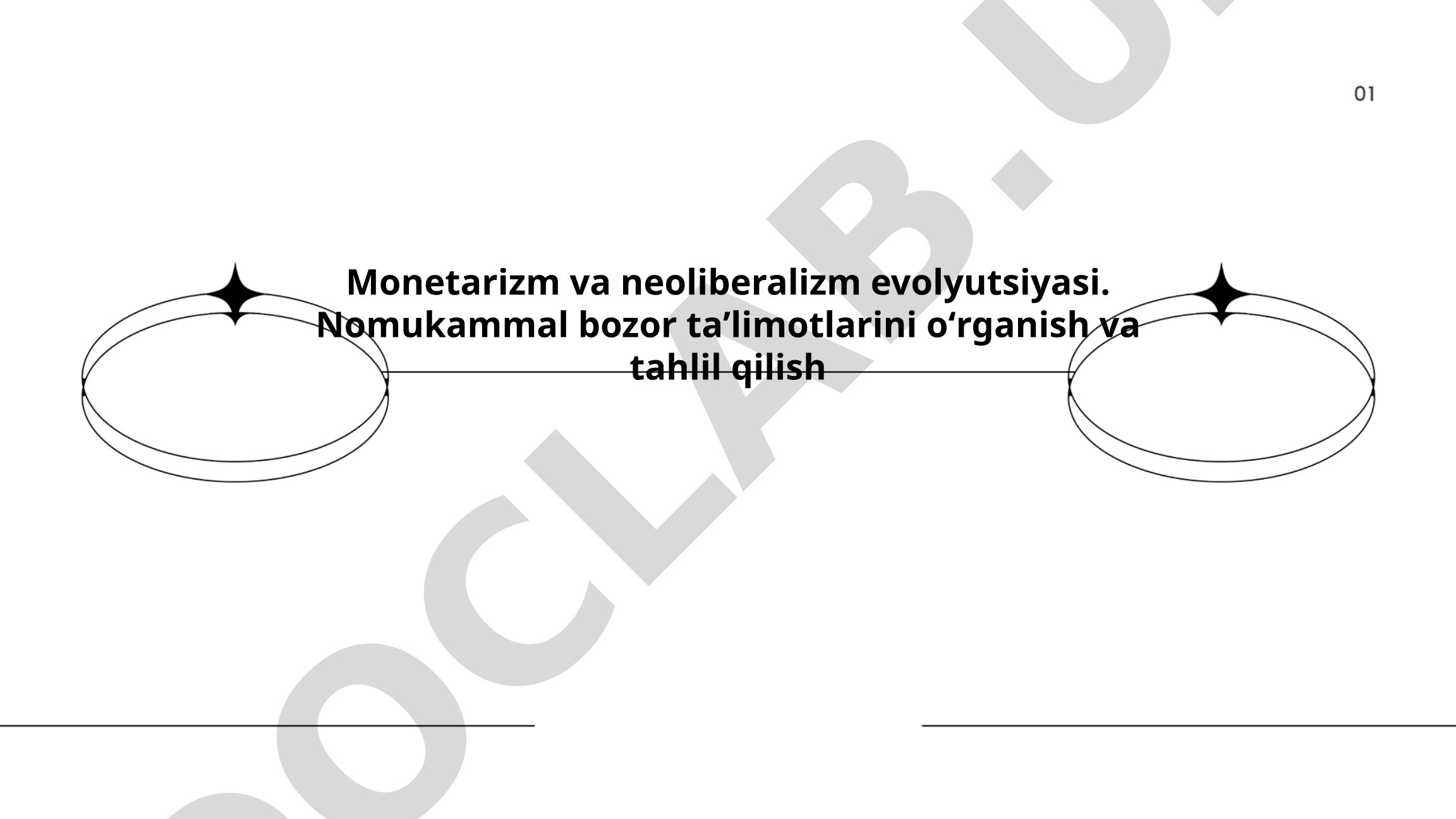 Monetarizm va neoliberalizm evolyutsiyasi