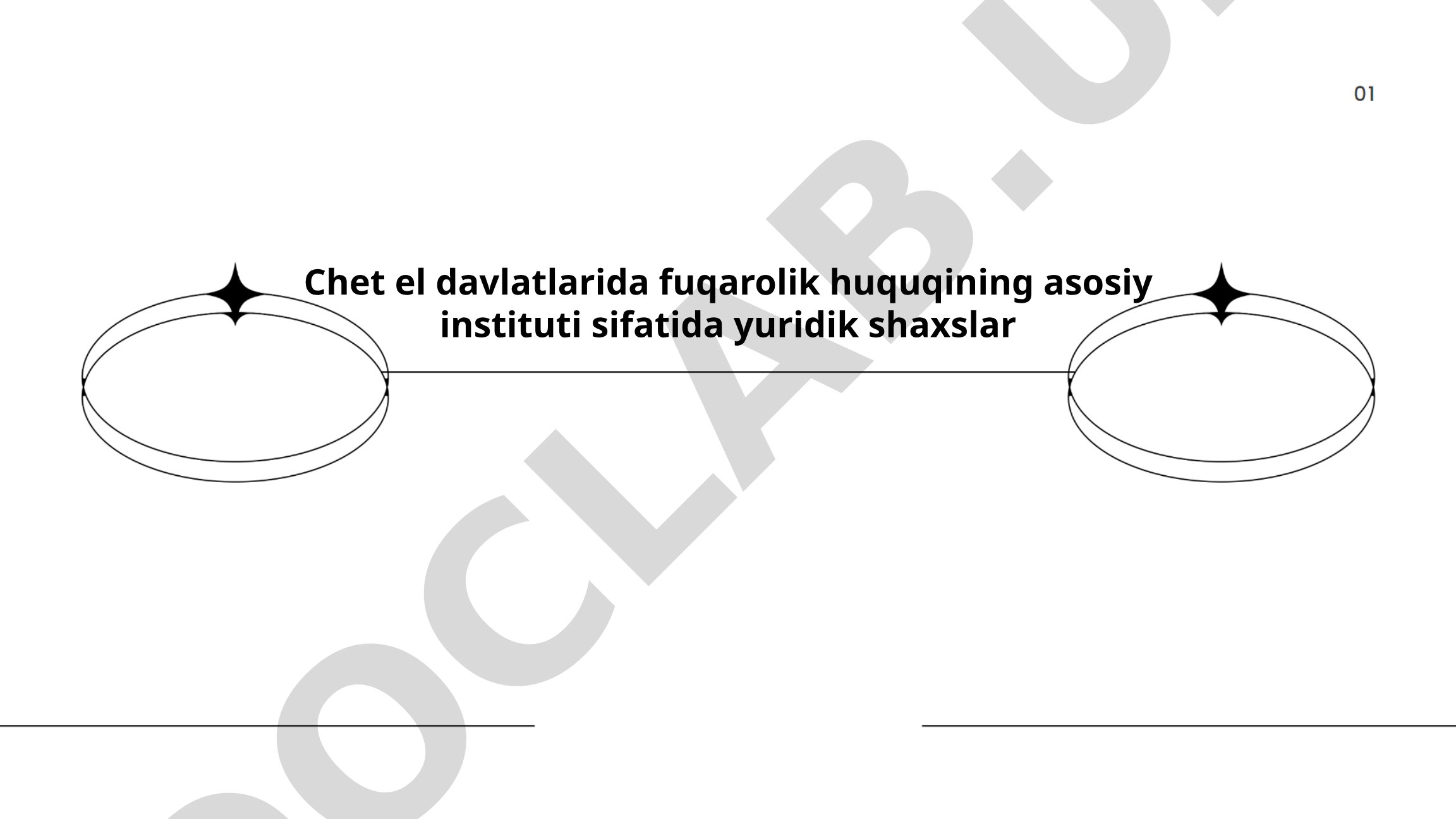 Chet el davlatlarida fuqarolik huquqining asosiy instituti sifatida yuridik shaxslar