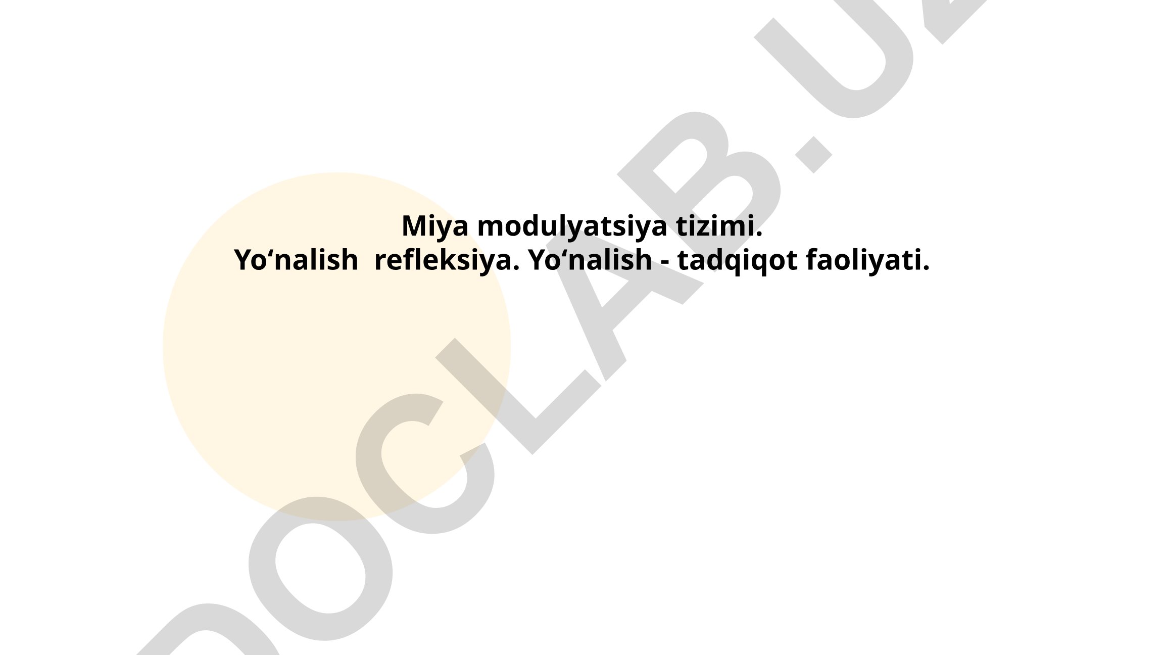 Miya modulyatsiya tizimi va neyron jarayonlar