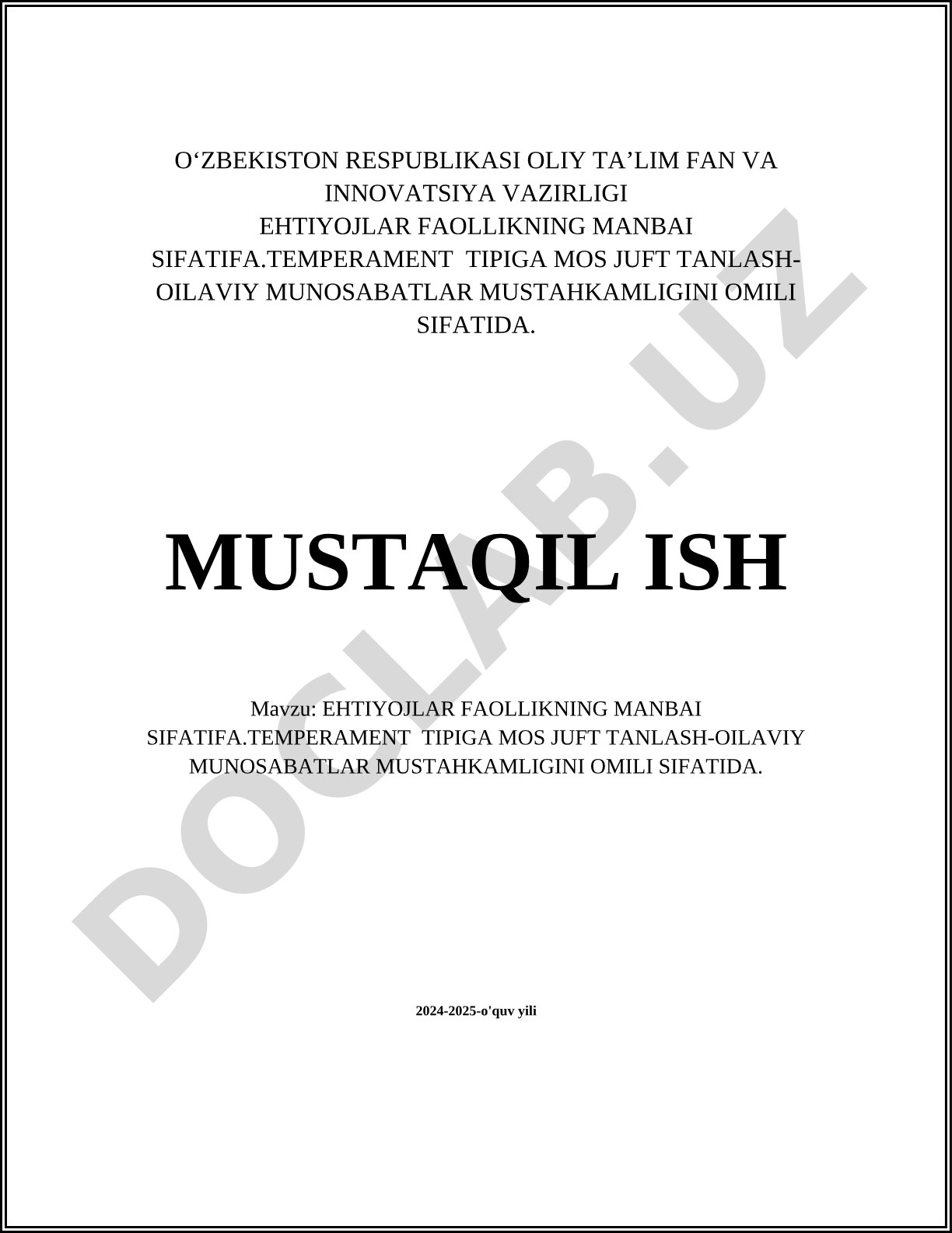 Ehtiyojlar faollikning manbai sifatida. Temperament tipiga mos juft tanlash - oilaviy munosabatlar mustahkamligini omili sifatida