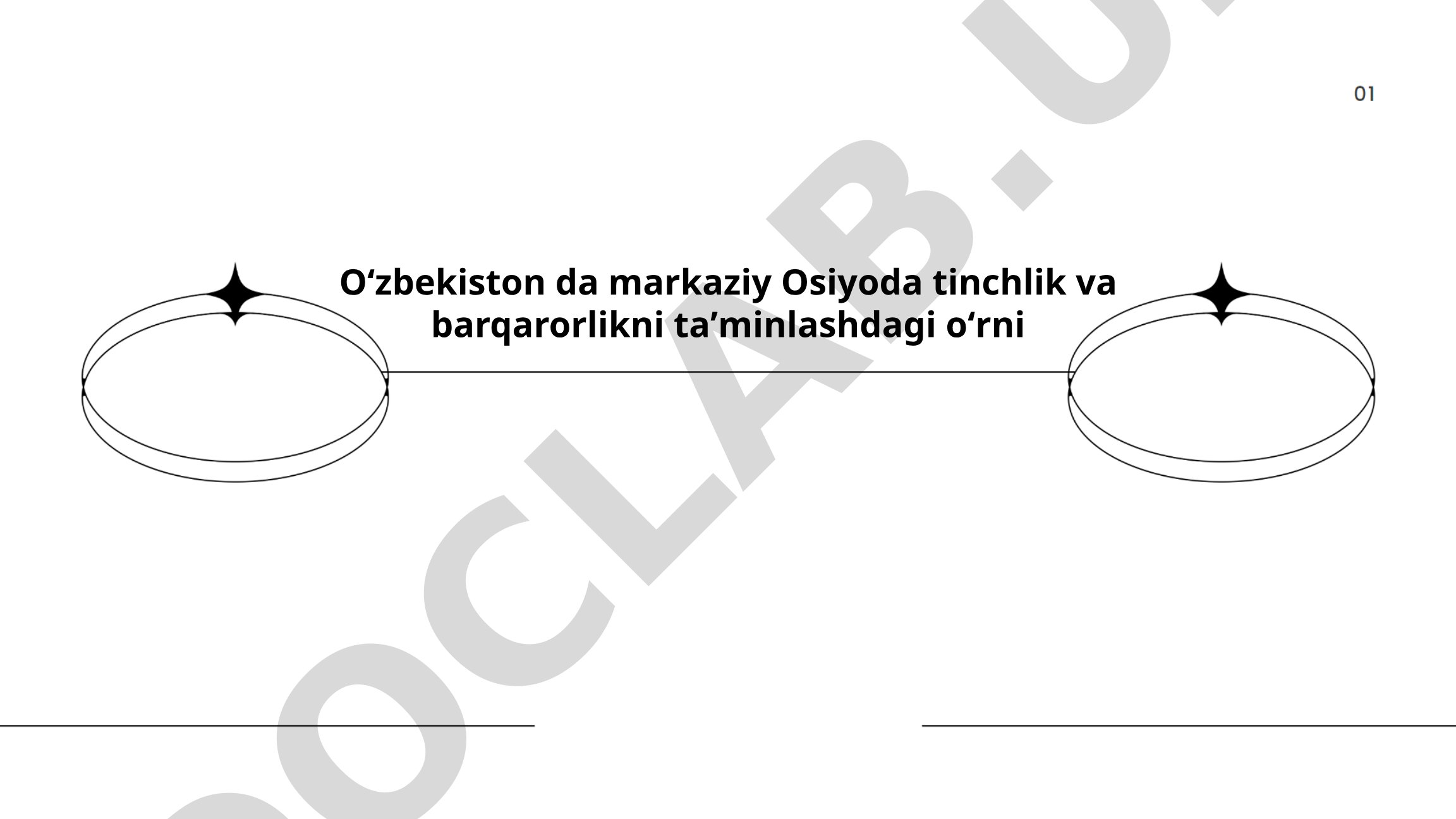O'zbekistonning Markaziy Osiyoda tinchlik va barqarorlikni ta'minlashdagi o'rni