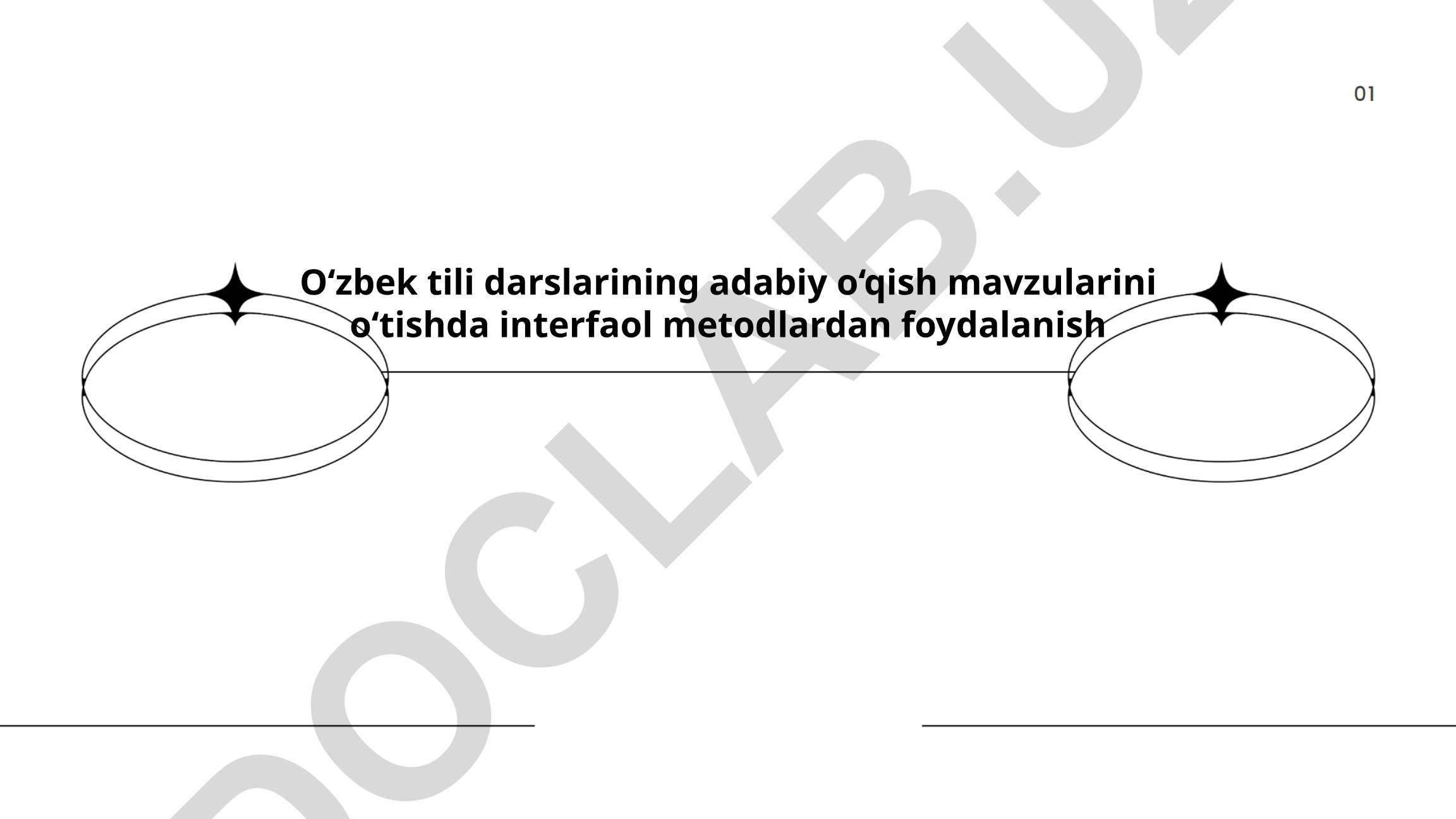 O‘zbek tili darslarida adabiy o‘qish mavzularini interfaol metodlar bilan o‘tish