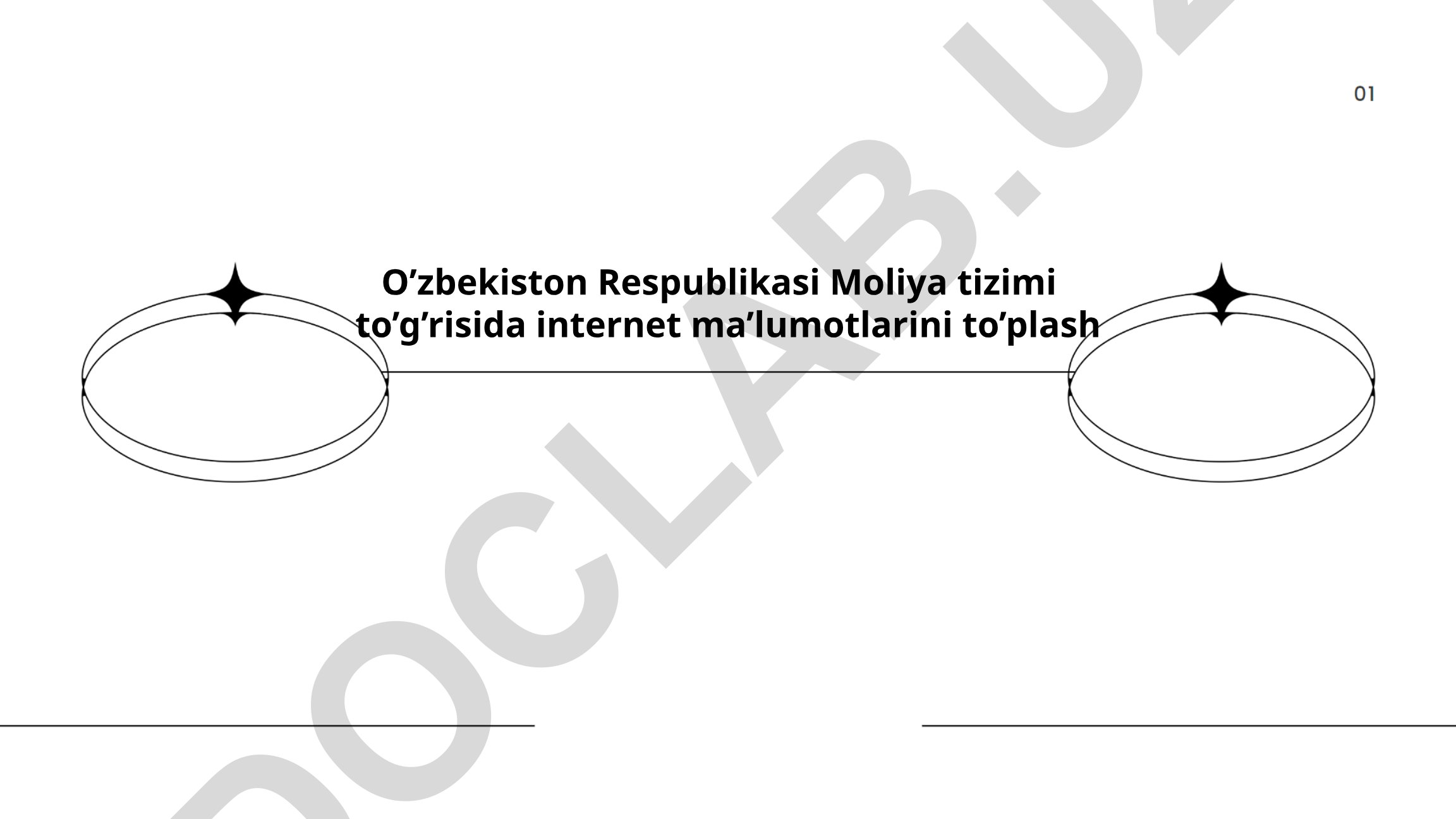 O'zbekiston Respublikasi Moliya tizimi to'g'risida internet ma'lumotlarini to'plash