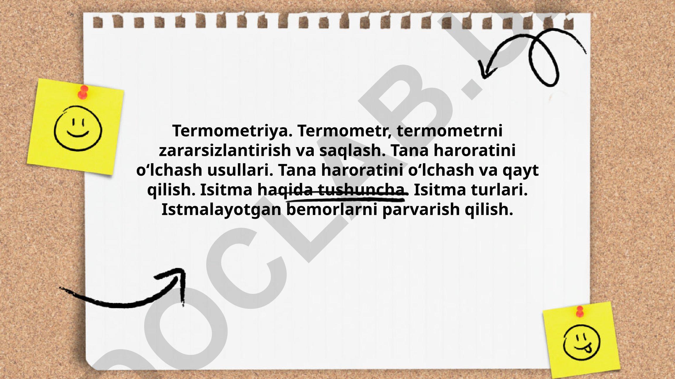 Termometriya va tana haroratini o'lchash usullari