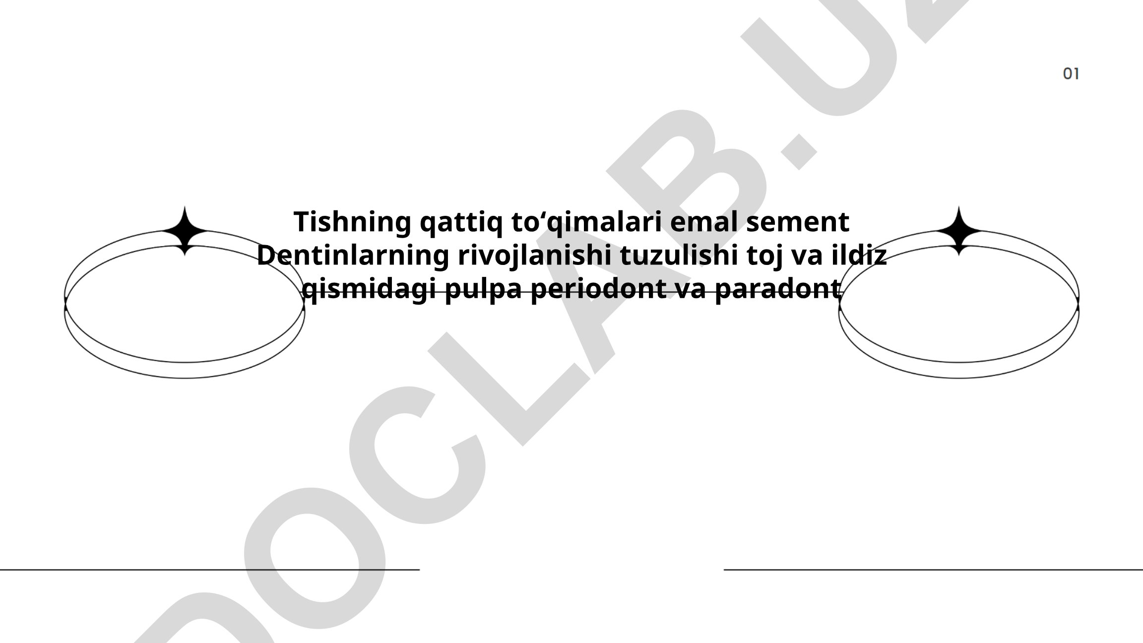Tishning qattiq toʻqimalari: emal, sement va dentinlarning rivojlanishi