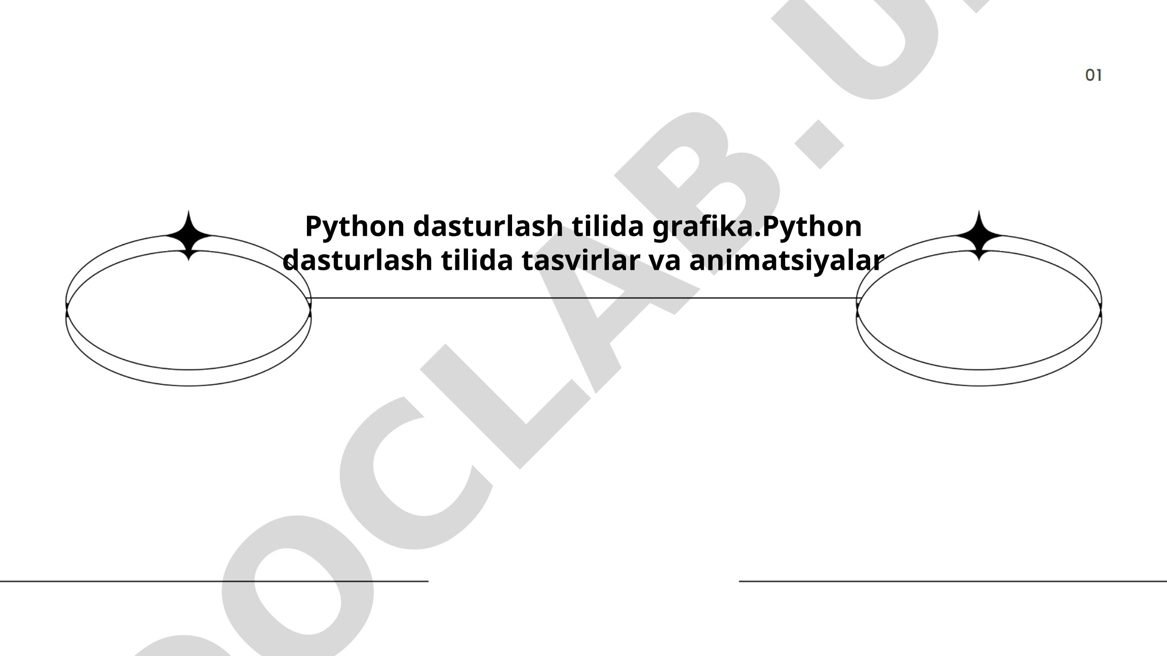 Python dasturlash tilida grafika va animatsiyalar