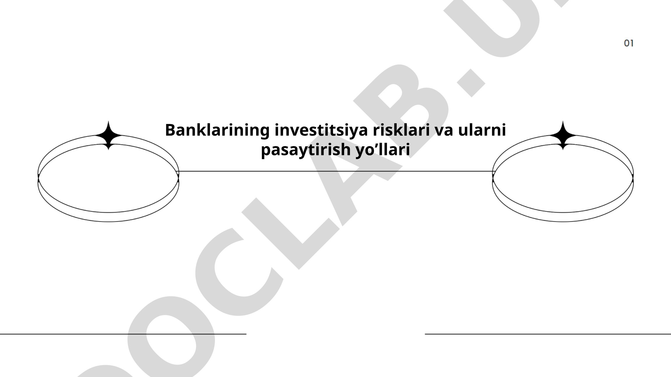 Banklarining investitsiya risklari va ularni pasaytirish yo'llari