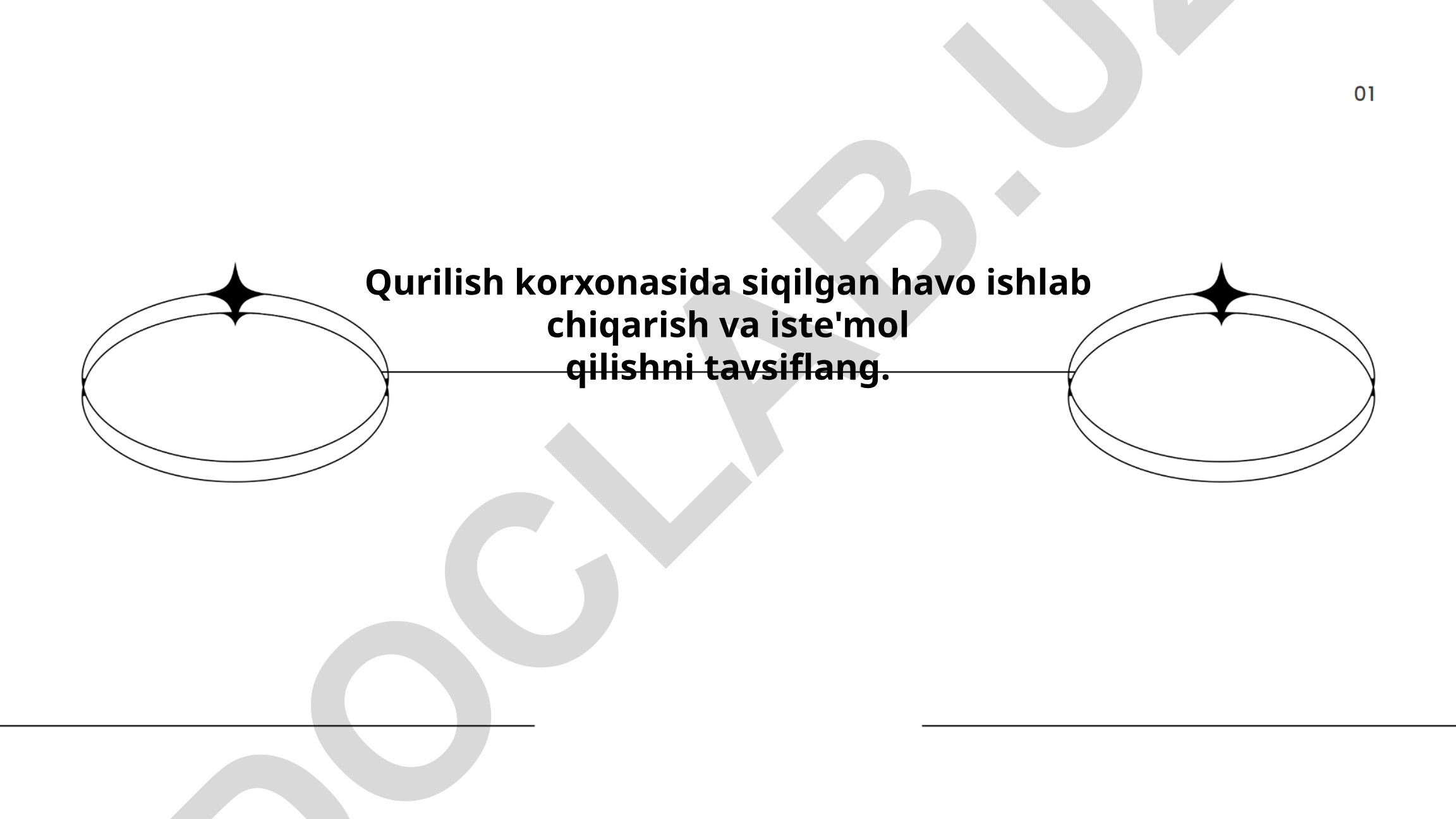 Qurilish korxonasida siqilgan havo ishlab chiqarish va iste'mol qilish