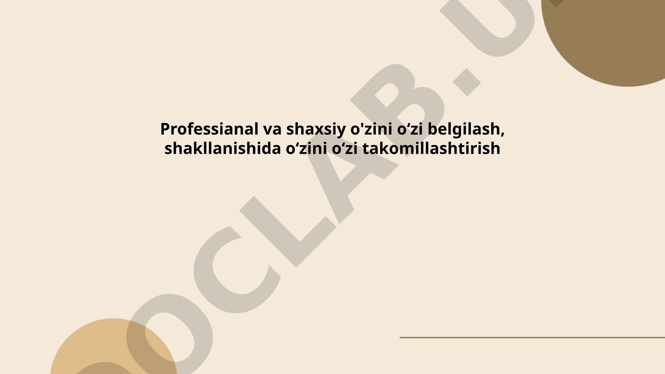 Shaxsiy va kasbiy rivojlanish rejalari va texnikalari