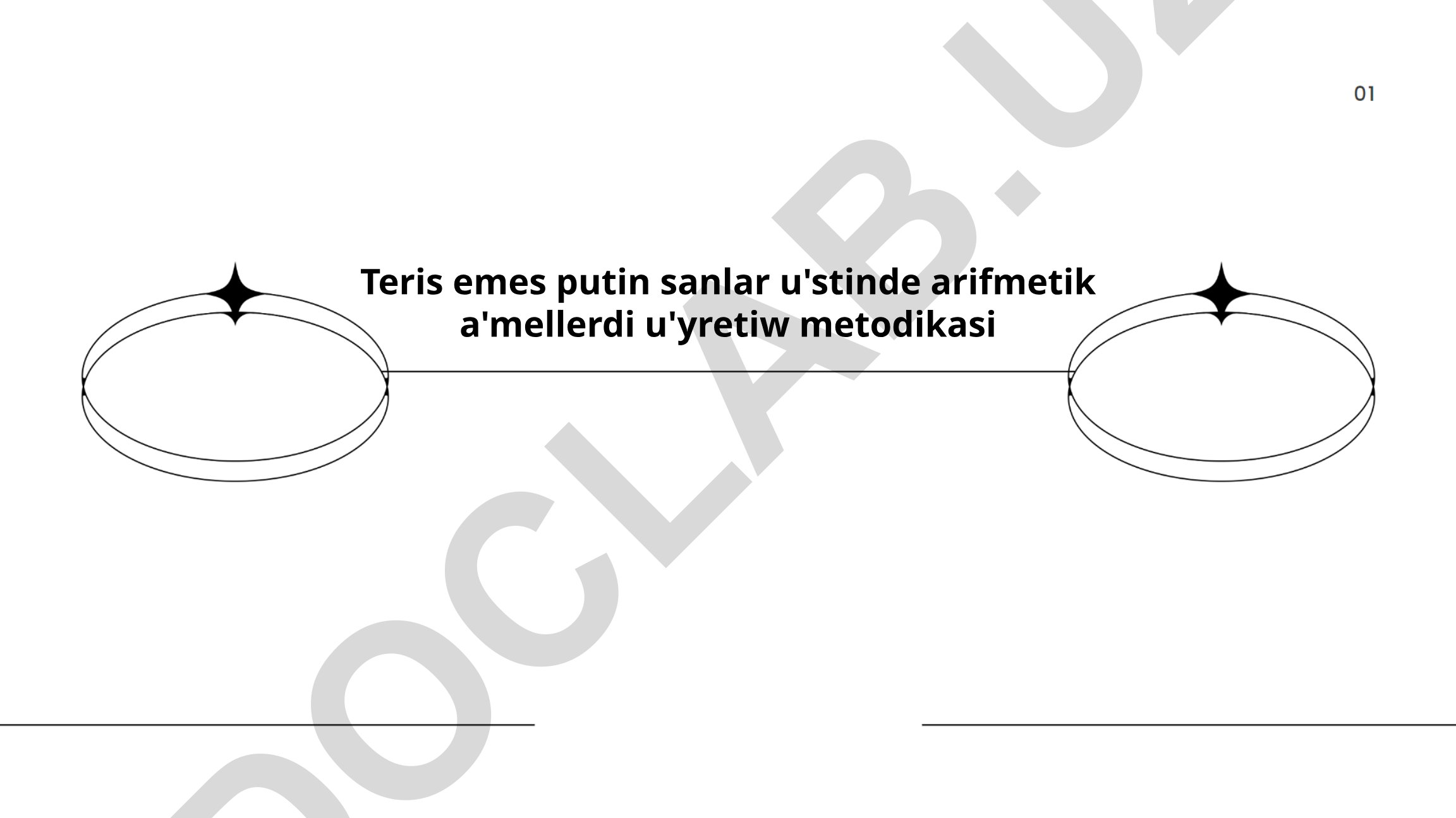Teris emes putin sanlar u'stinde arifmetik a'mellerdi u'yretiw metodikasi