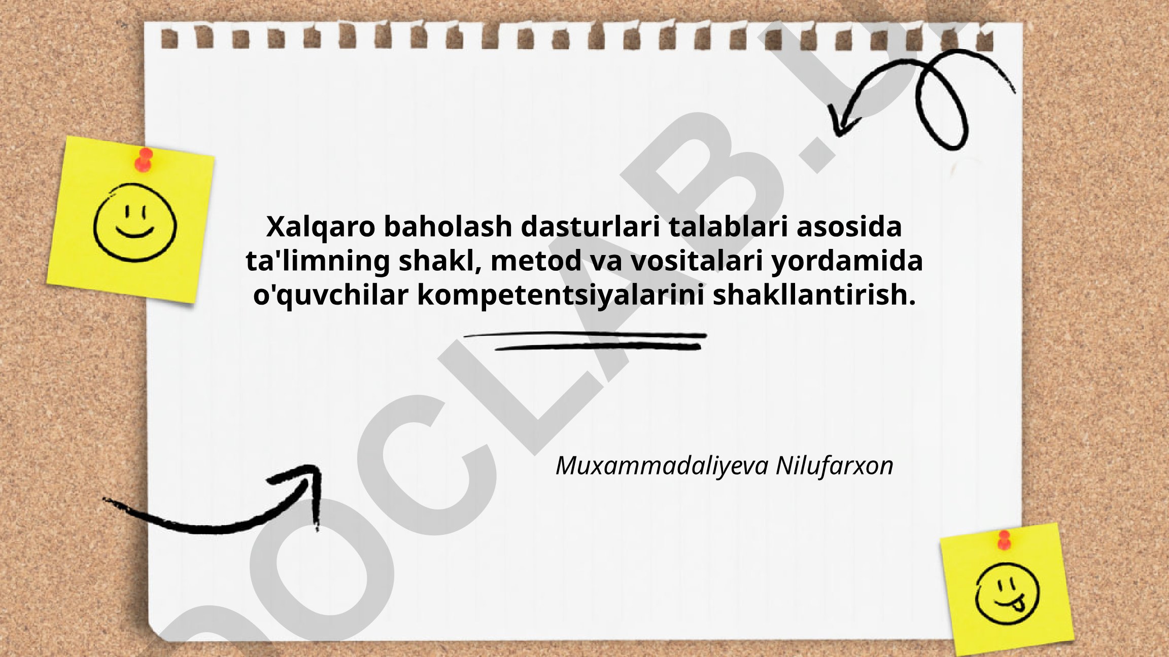 Xalqaro baholash dasturlari talablari asosida o'quvchilar kompetentsiyalarini shakllantirish