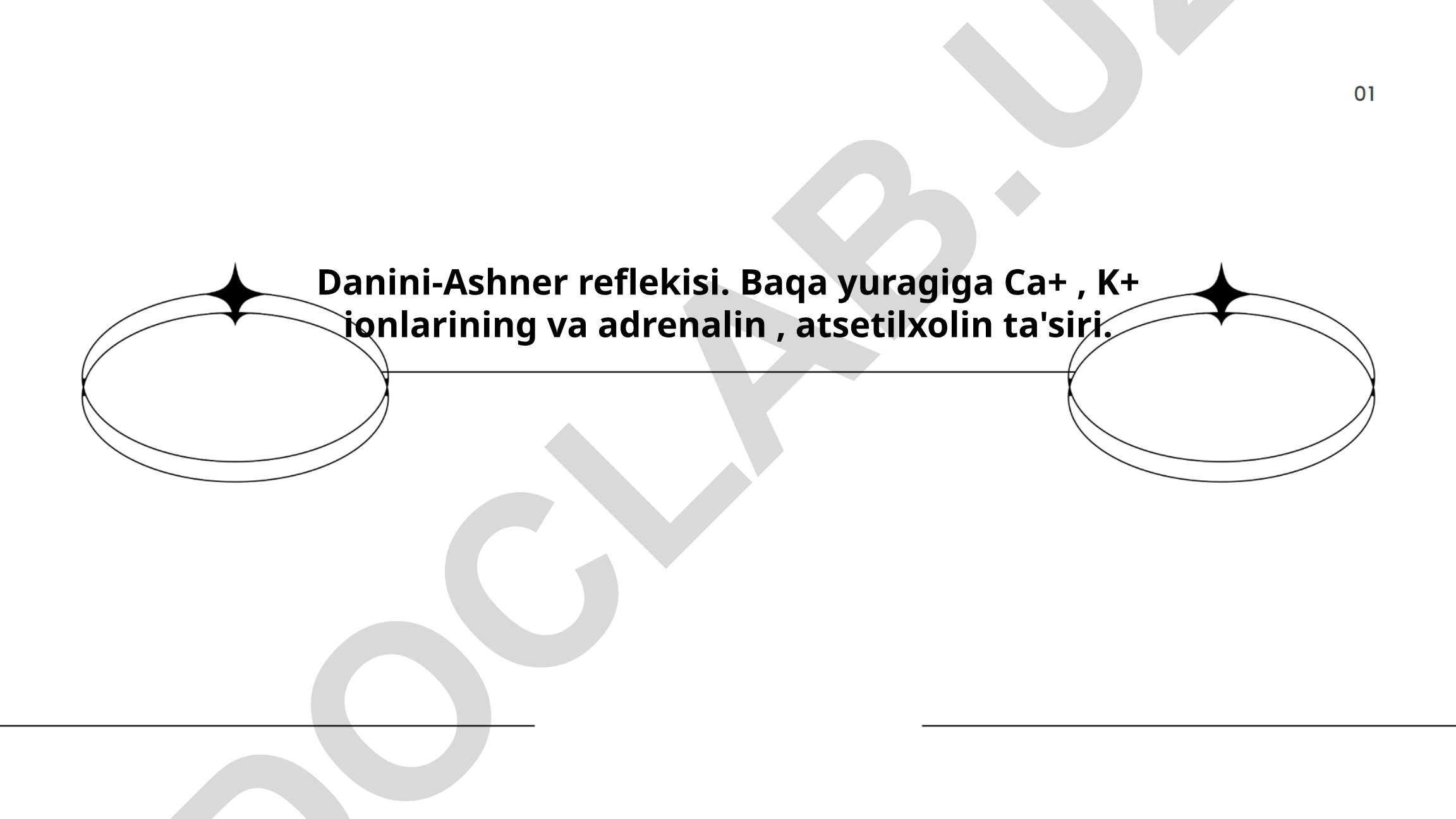 Danini-Ashner reflekisi va baqa yurak faoliyatiga ionlar ta'siri
