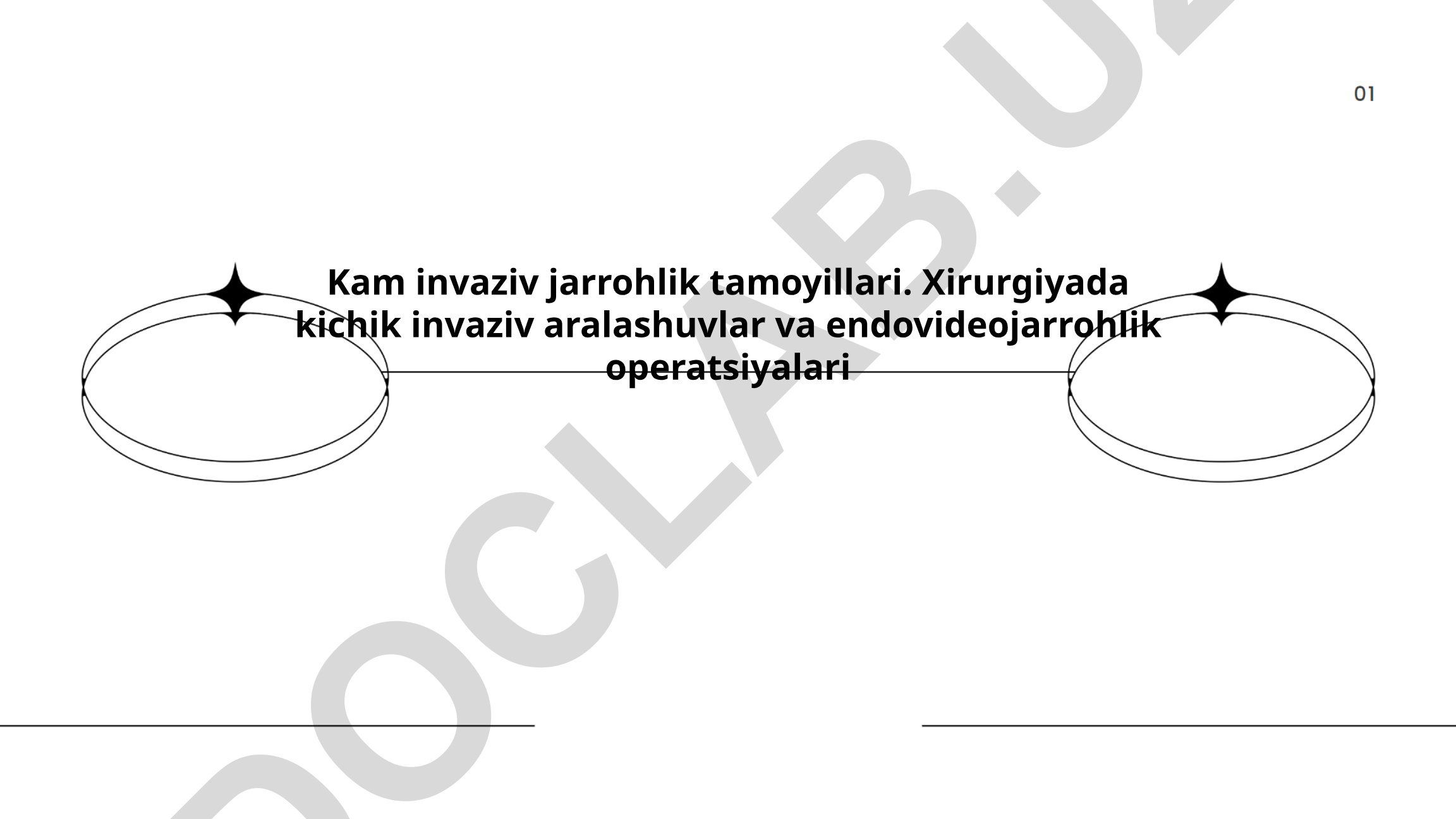 Kam invaziv jarrohlik tamoyillari va endovideojarrohlik operatsiyalari