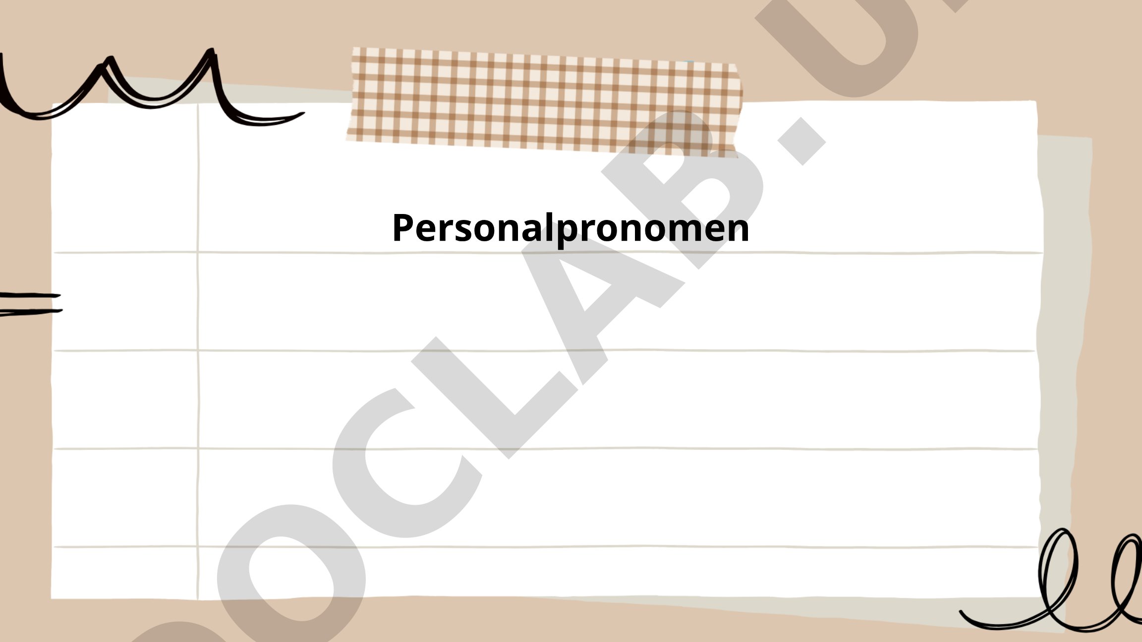 Subject, Object and Possessive Pronouns in English