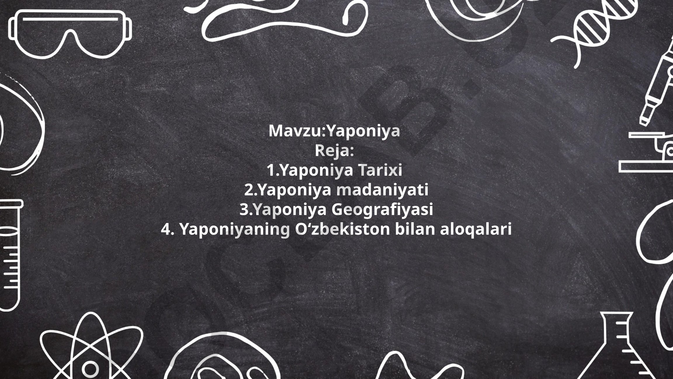 Yaponiya tarixi, madaniyati, geografiyasi va Oʻzbekiston bilan aloqalari