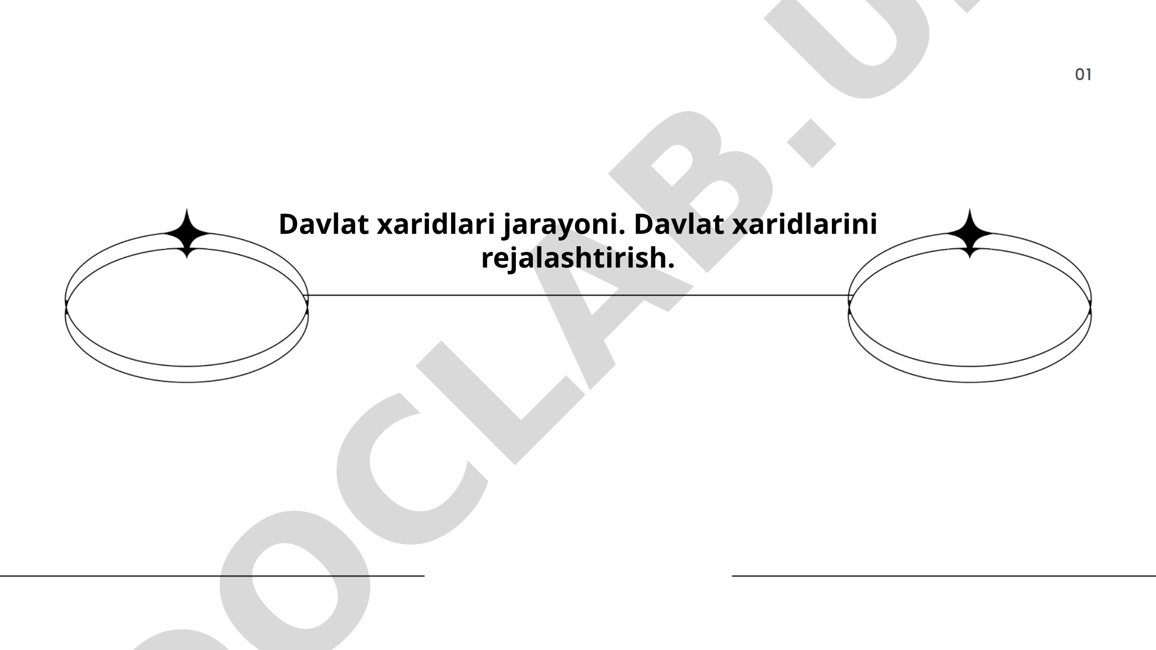 Davlat xaridlari jarayoni va rejalashtirish