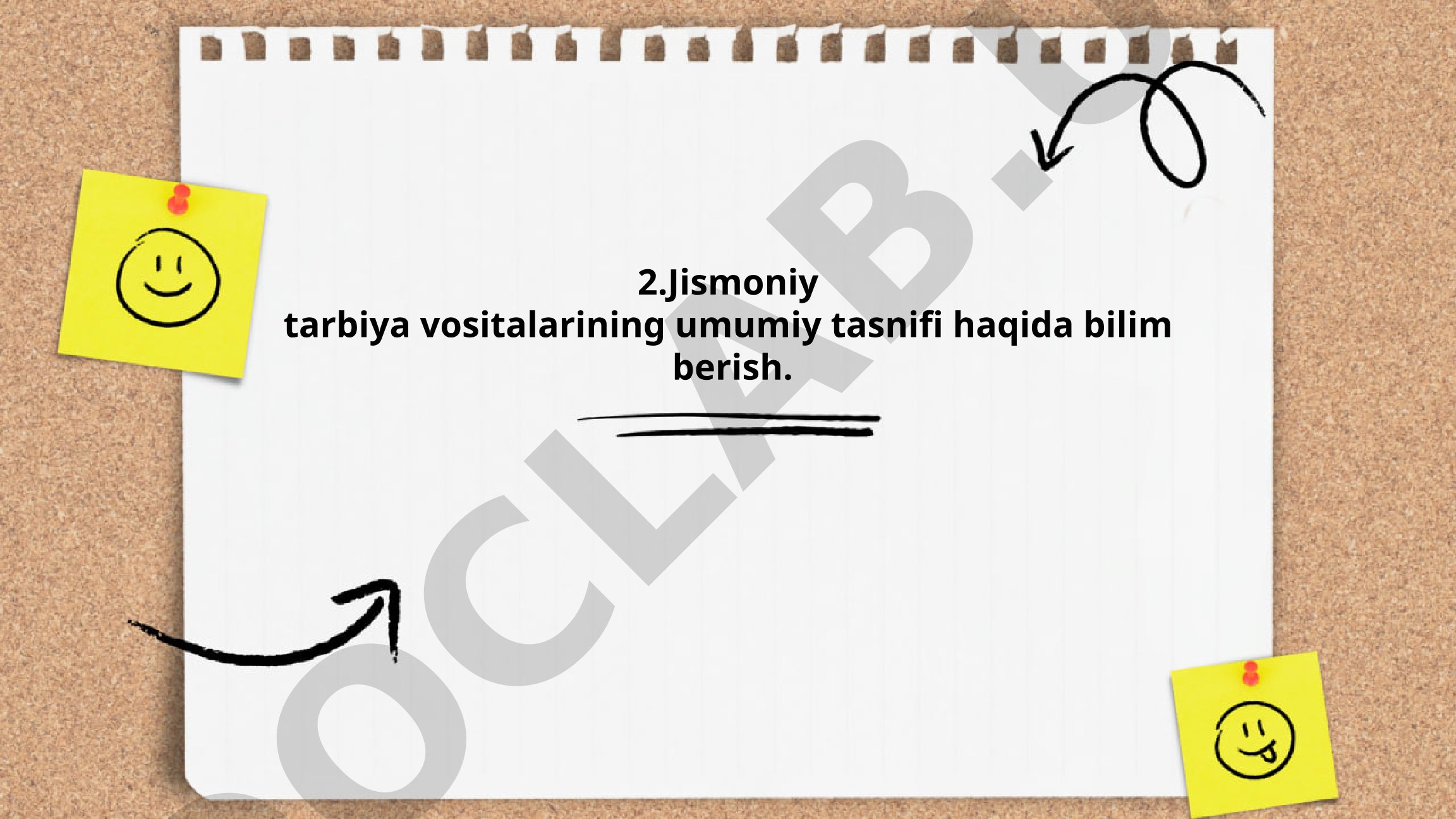 Jismoniy tarbiya vositalarining umumiy tasnifi