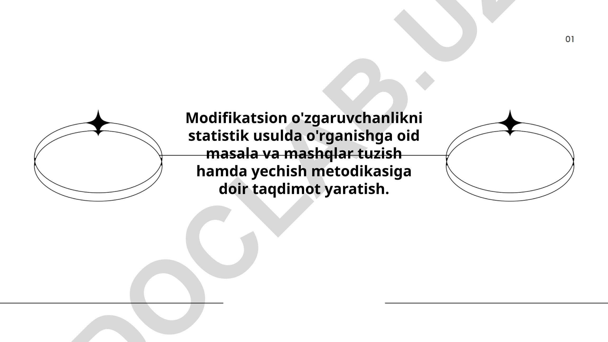 Modifikatsion o'zgaruvchanlikni statistik usulda o'rganish metodikasi