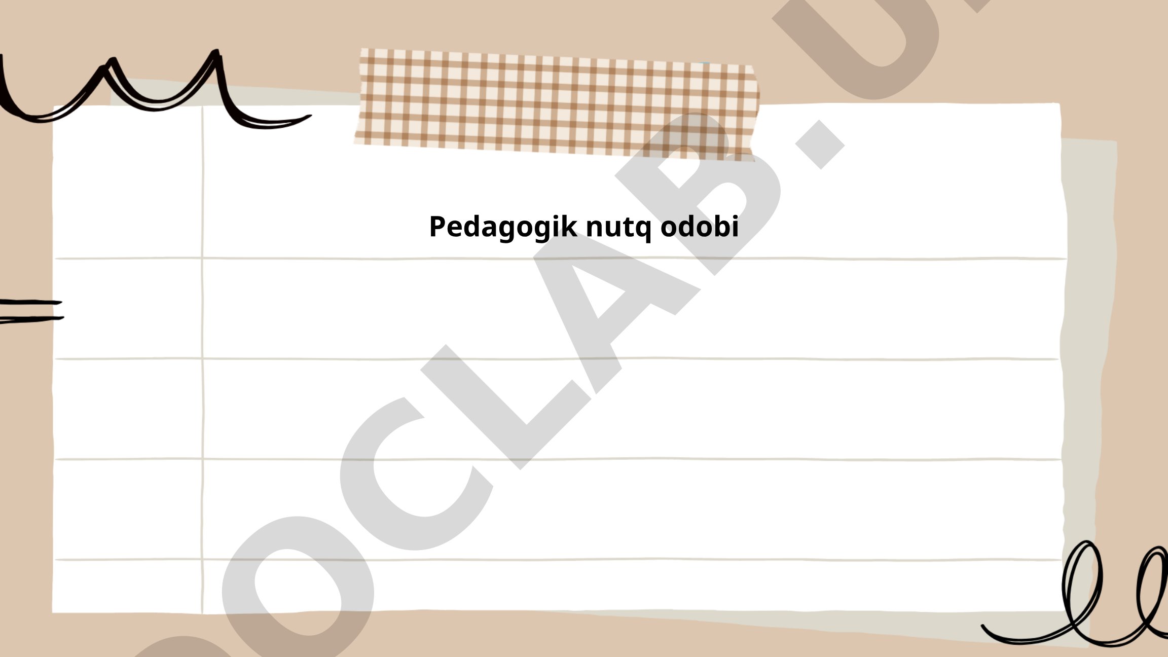 Pedagogik nutq odobi asoslari va muloqot usullari