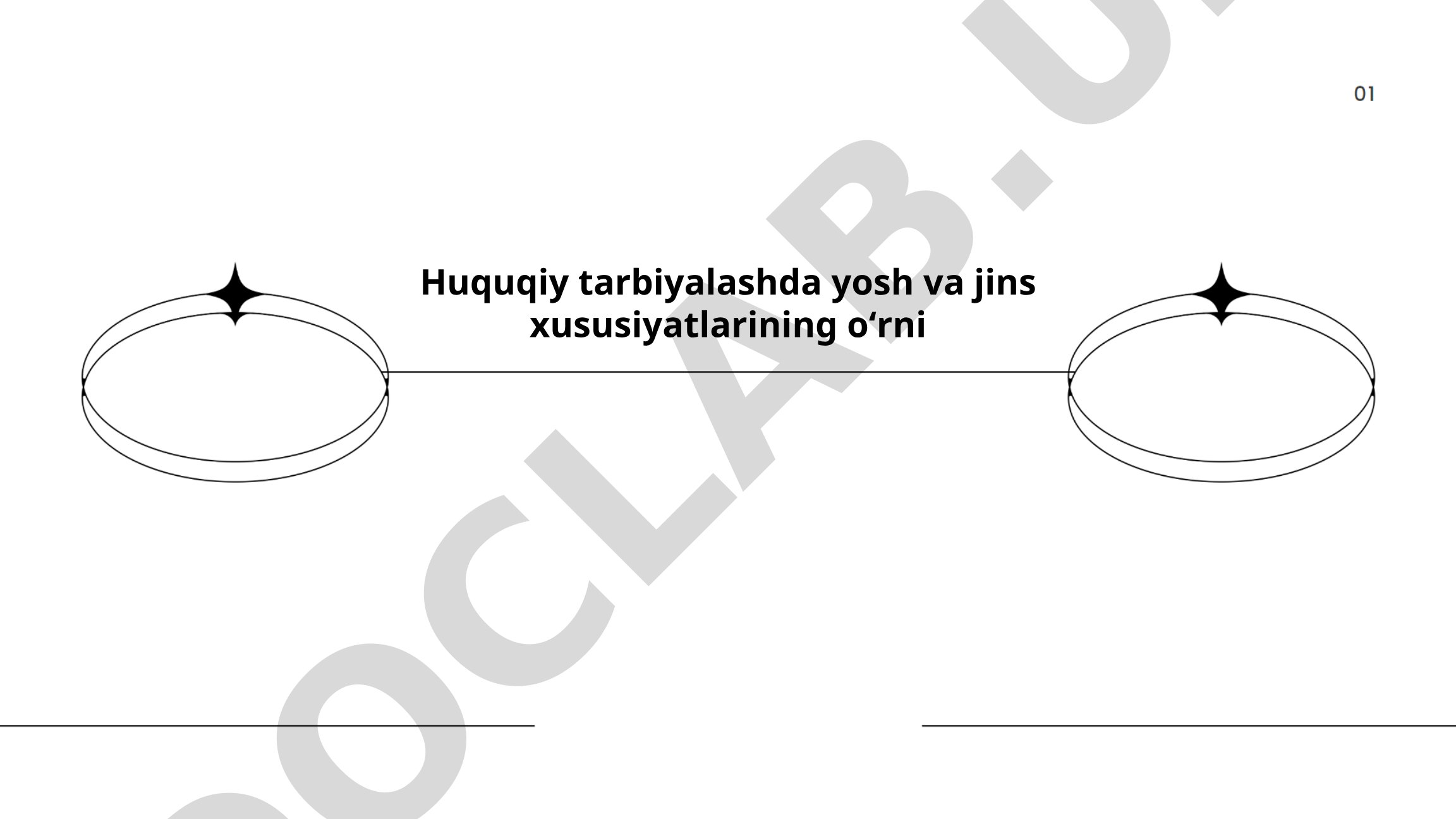 Huquqiy tarbiyalashda yosh va jins xususiyatlarining o'rni